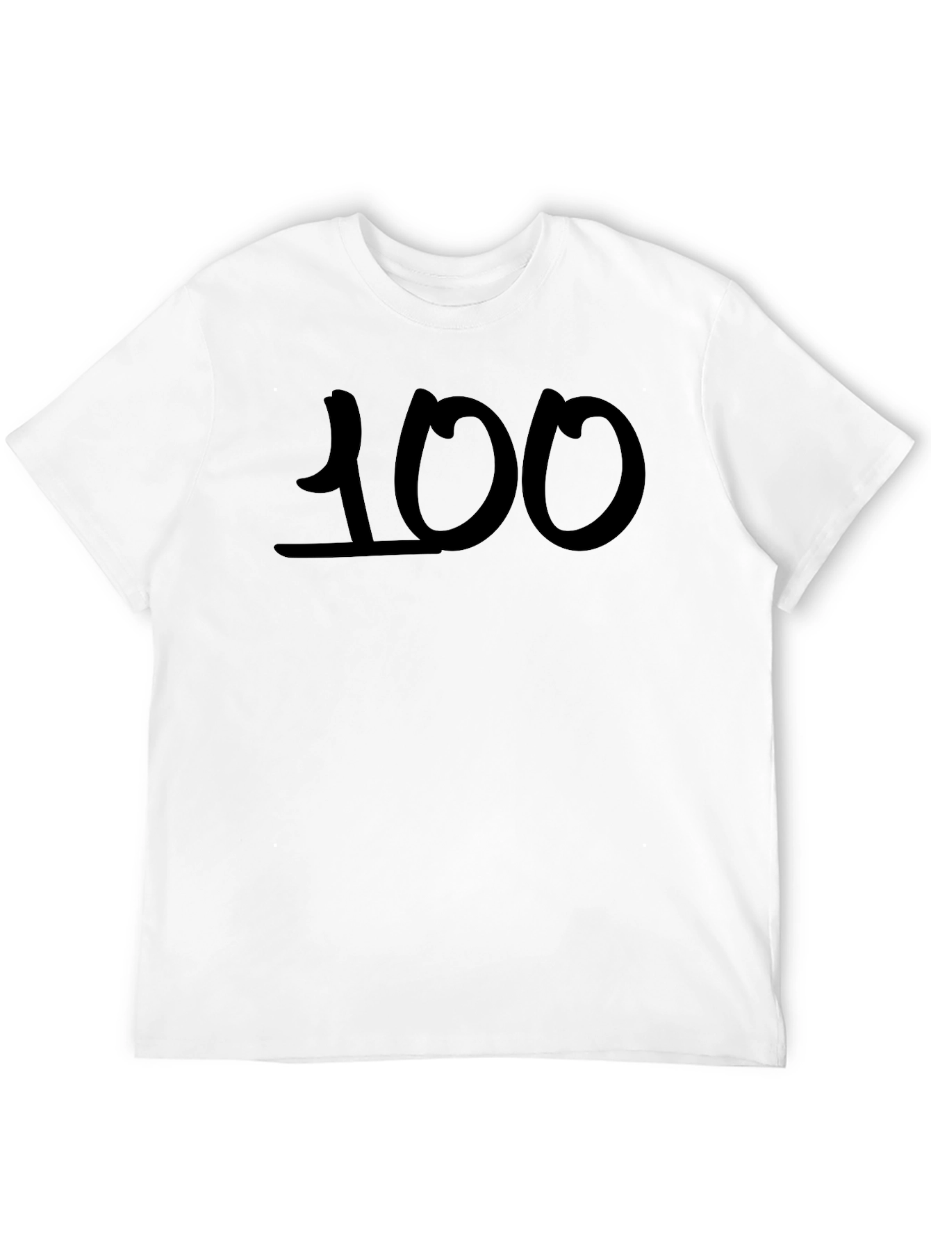 100 Black Graphic Tee - Casual Cool Comfort