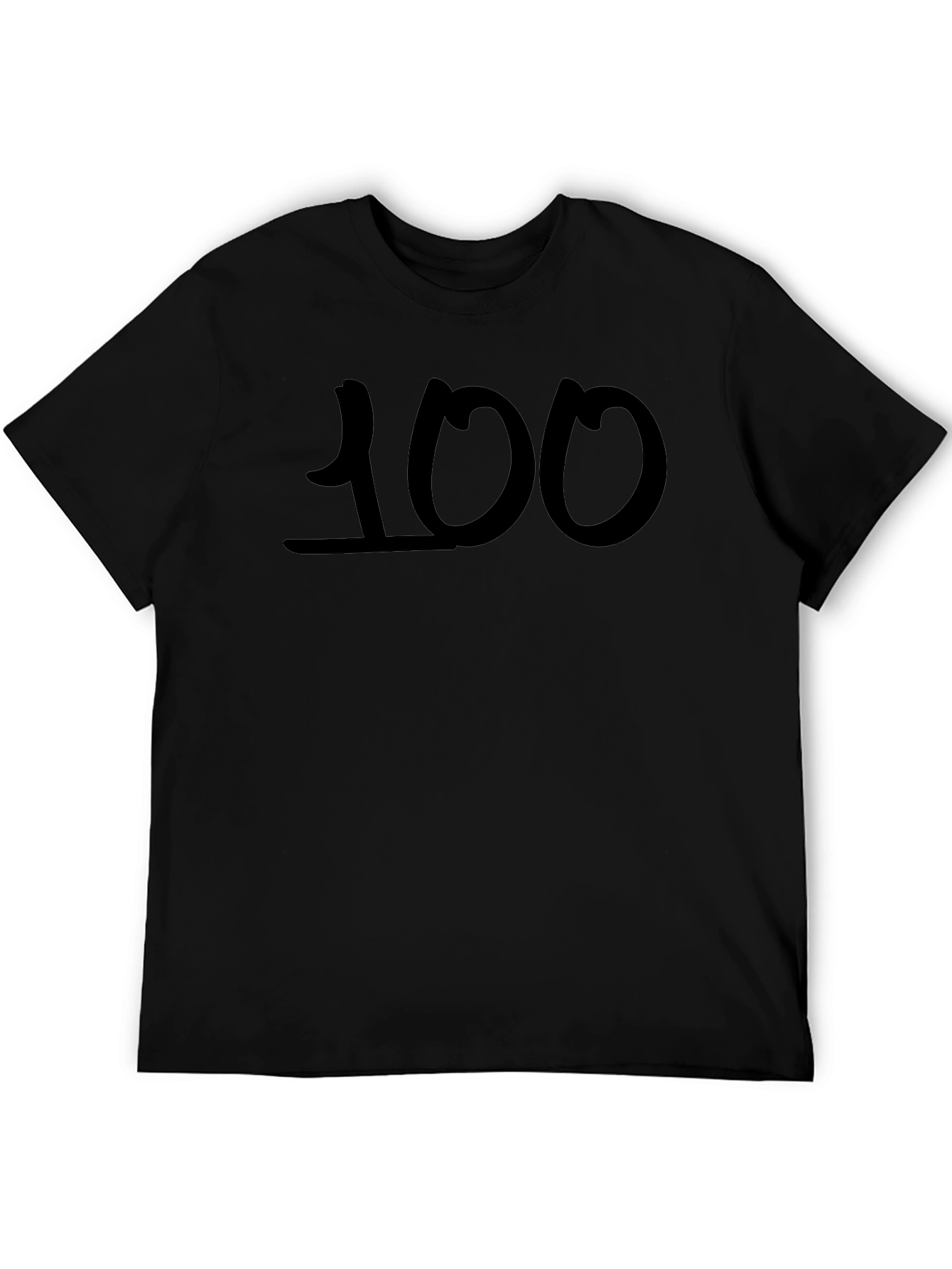 100 Black Graphic Tee - Casual Cool Comfort