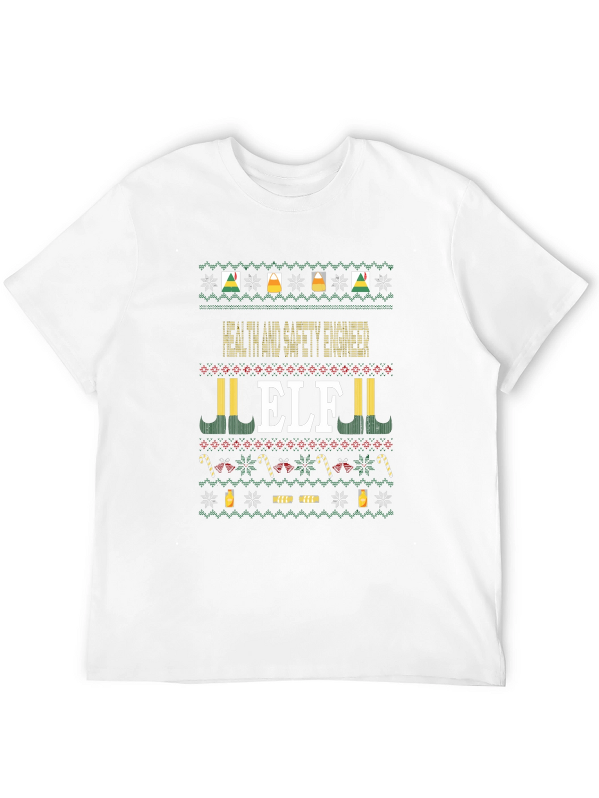 Health and Safety Engineer ELF Christmas Sweater T-Shirt