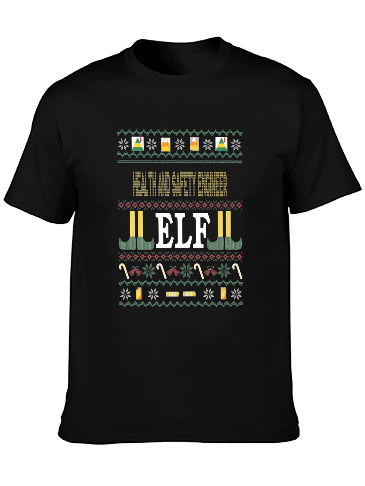 Health and Safety Engineer ELF Christmas Sweater T-Shirt