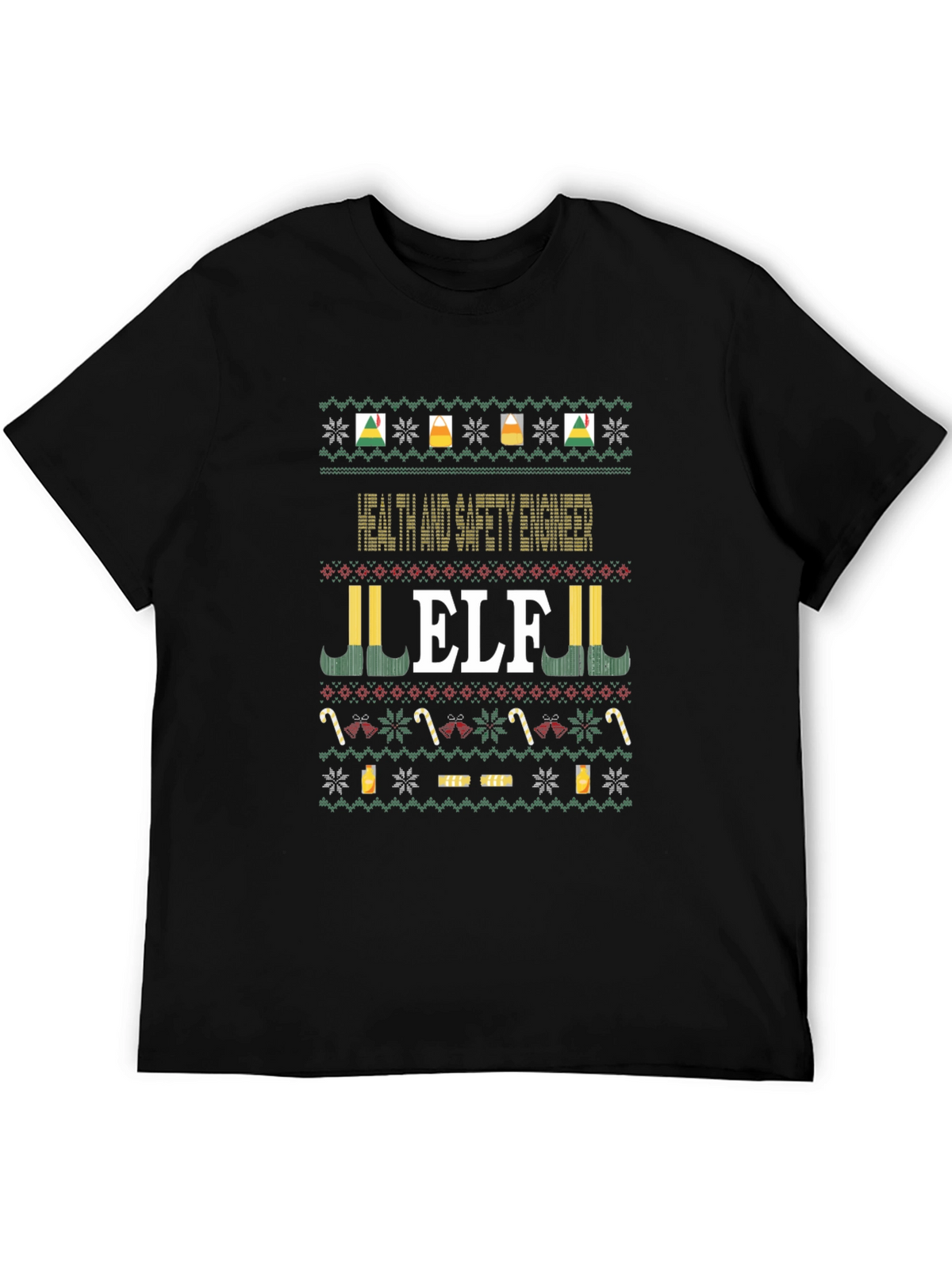Health and Safety Engineer ELF Christmas Sweater T-Shirt