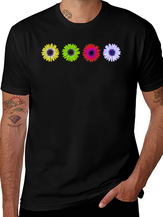 Colorful Daisy T-Shirt - Unique Floral Design
