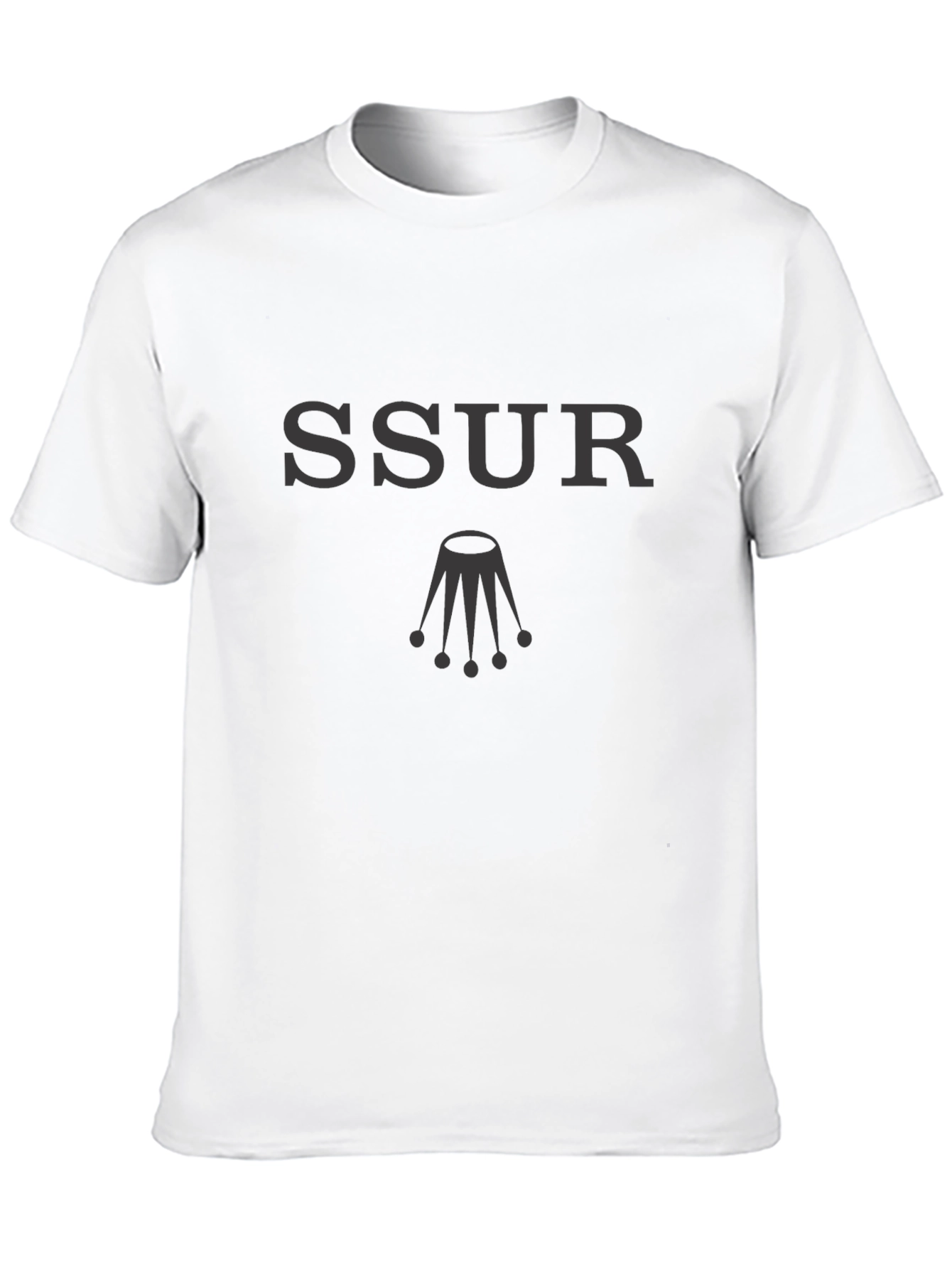 SSUR T-Shirt Black Short Sleeve Crew Neck