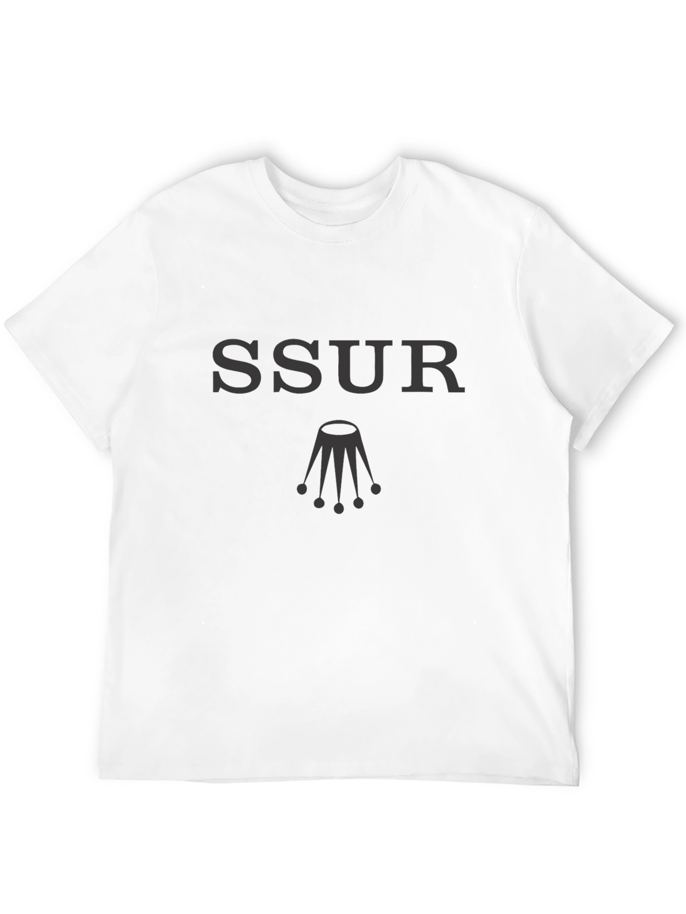 SSUR T-Shirt Black Short Sleeve Crew Neck
