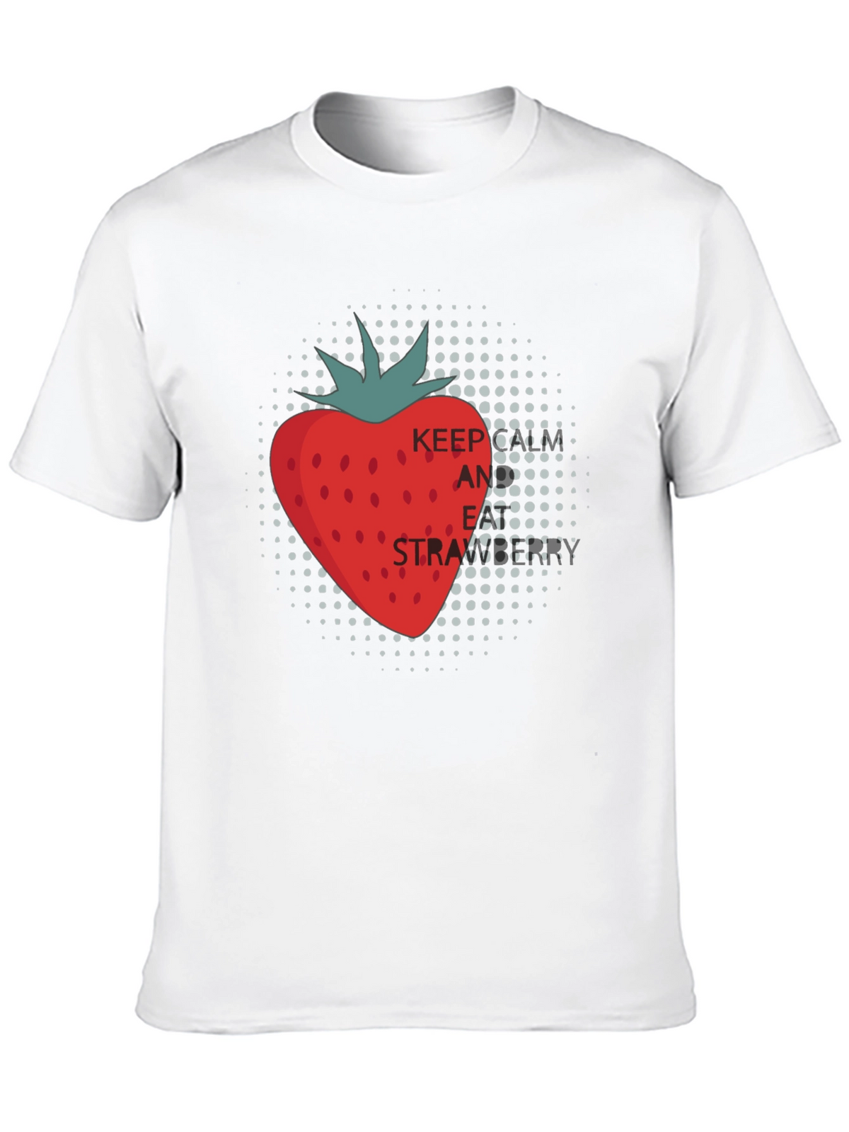 Keep and Eat Strawberries Black T-Shirt