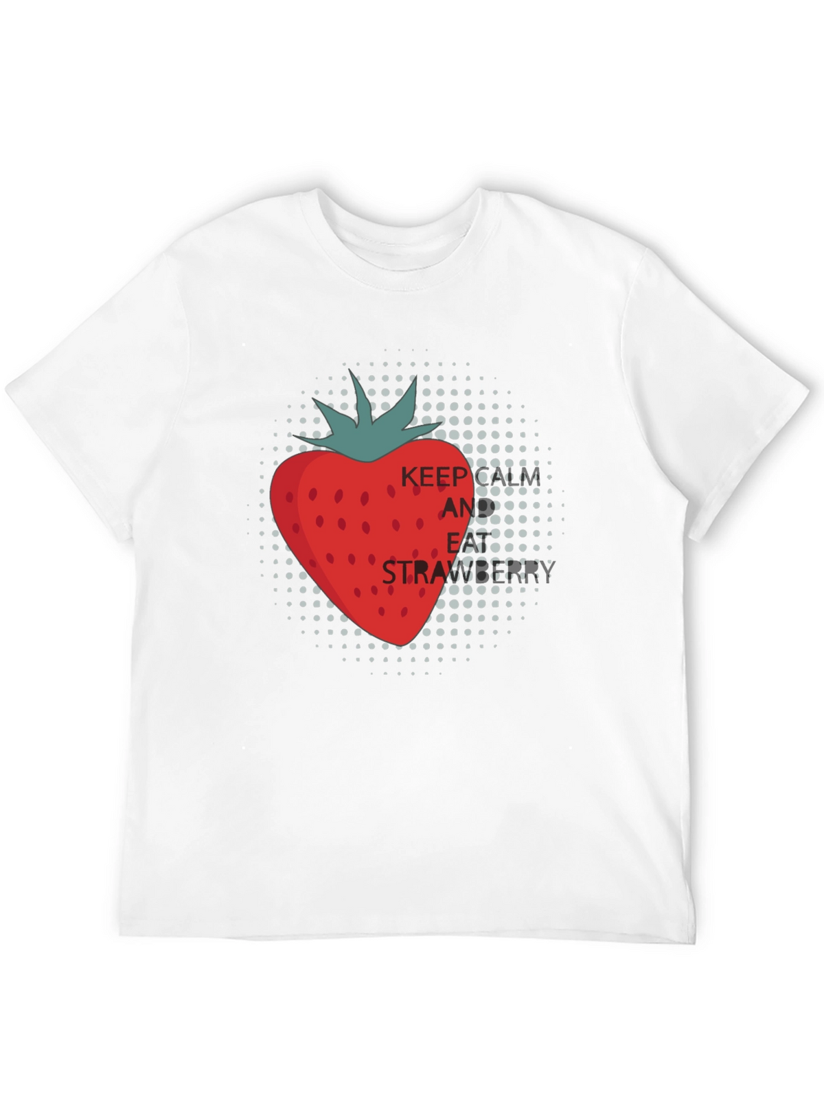 Keep and Eat Strawberries Black T-Shirt
