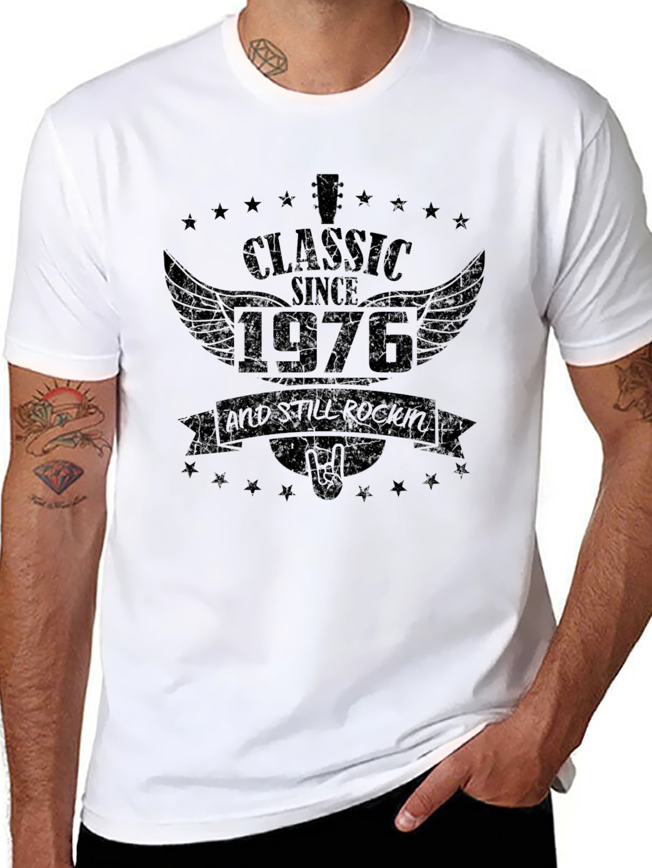 Classic Since 1976 Black Graphic Tee
