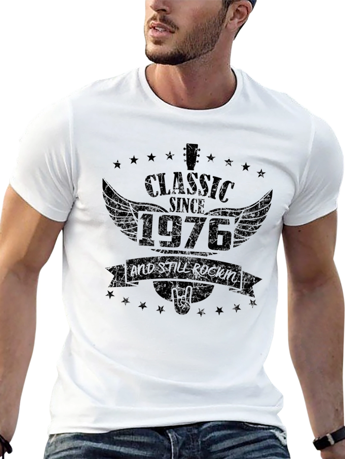 Classic Since 1976 Black Graphic Tee