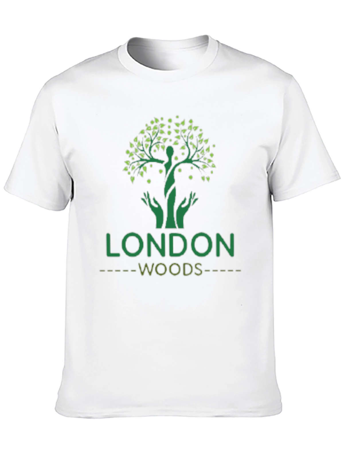 London Woods Tree Graphic Black T-Shirt