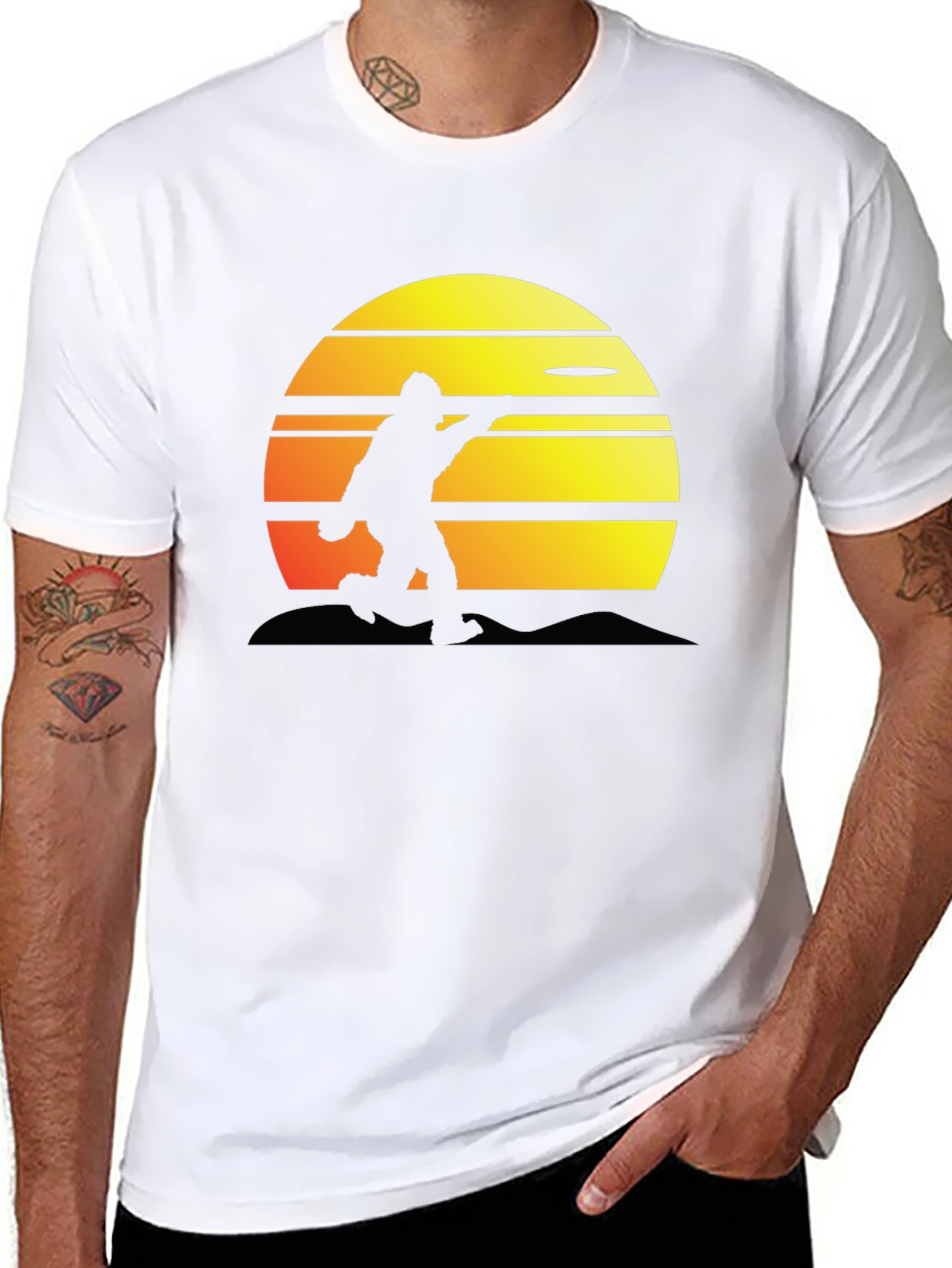 Sasquatch Sunset Frisbee T-Shirt