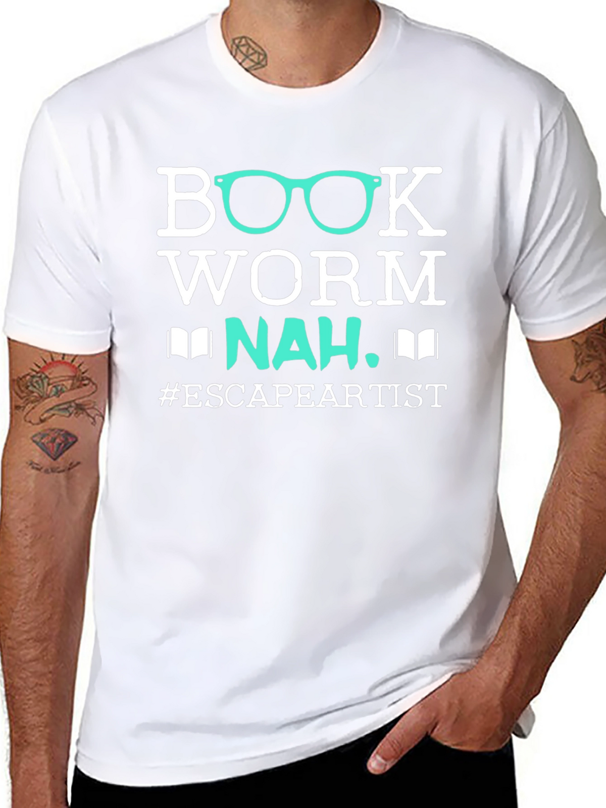Bookworm Escape Artist Graphic T-Shirt
