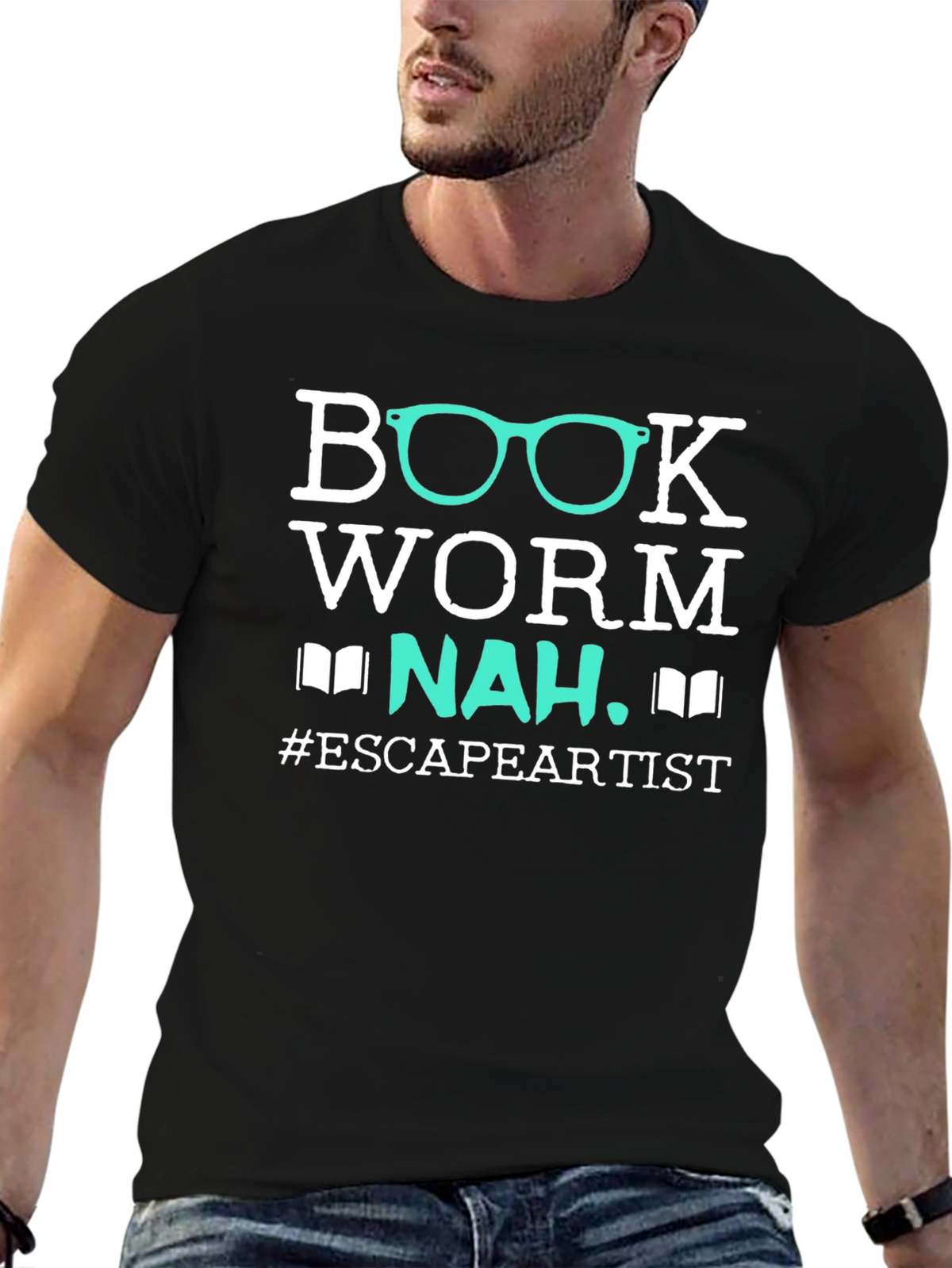 Bookworm Escape Artist Graphic T-Shirt