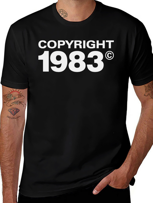 Copyright 1983 Graphic Tee - Retro Style
