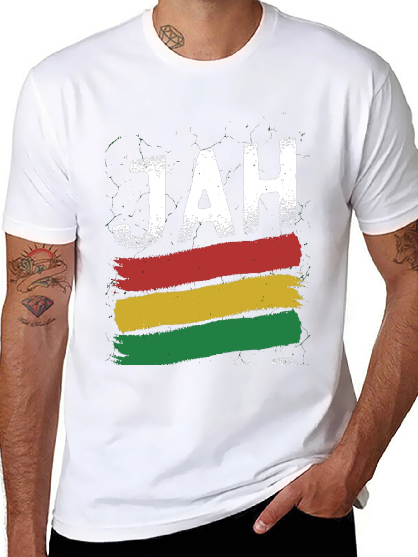 Rasta Jah T-Shirt: Reggae Inspired Graphic Tee