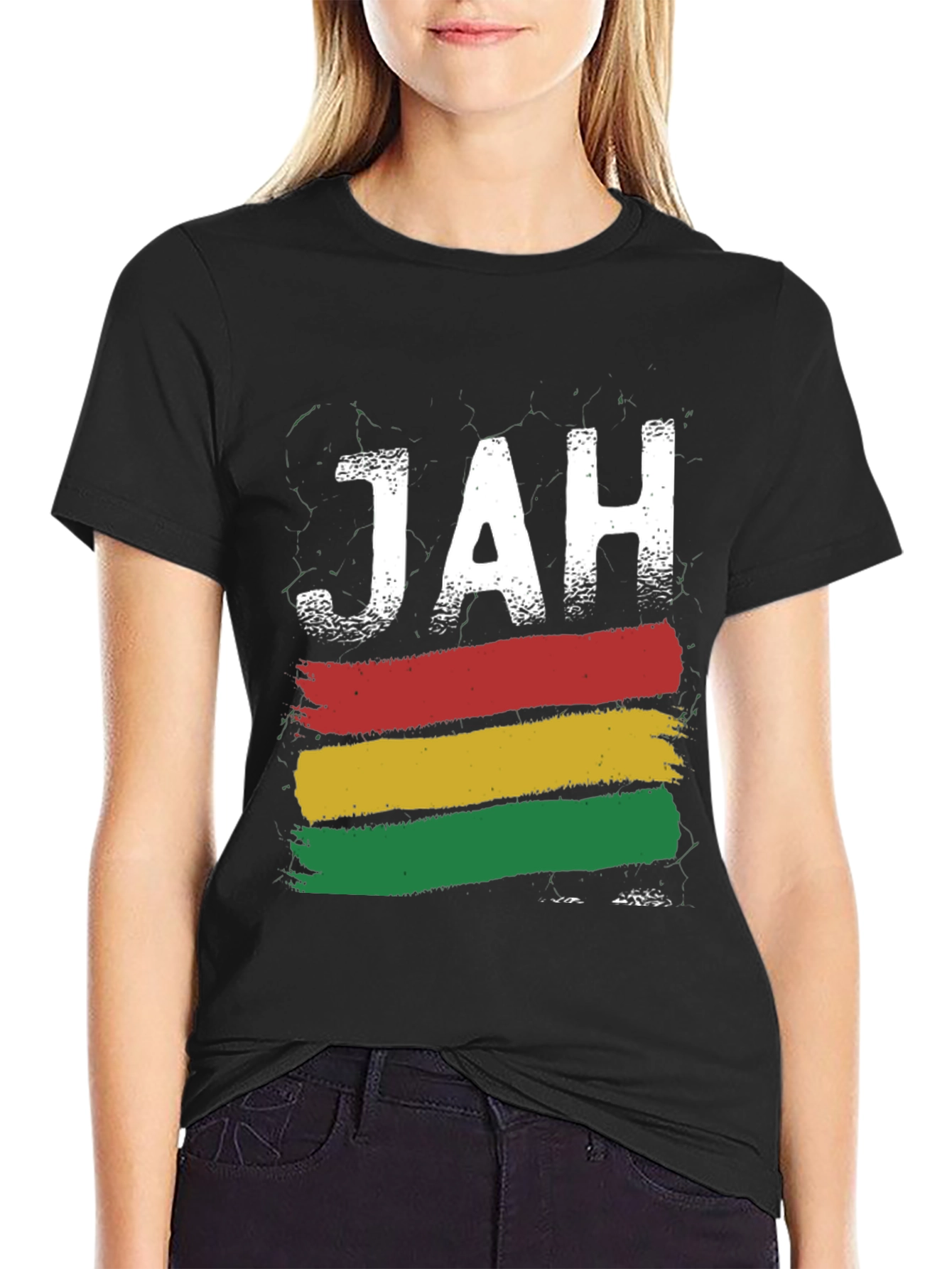 Rasta Jah T-Shirt: Reggae Inspired Graphic Tee