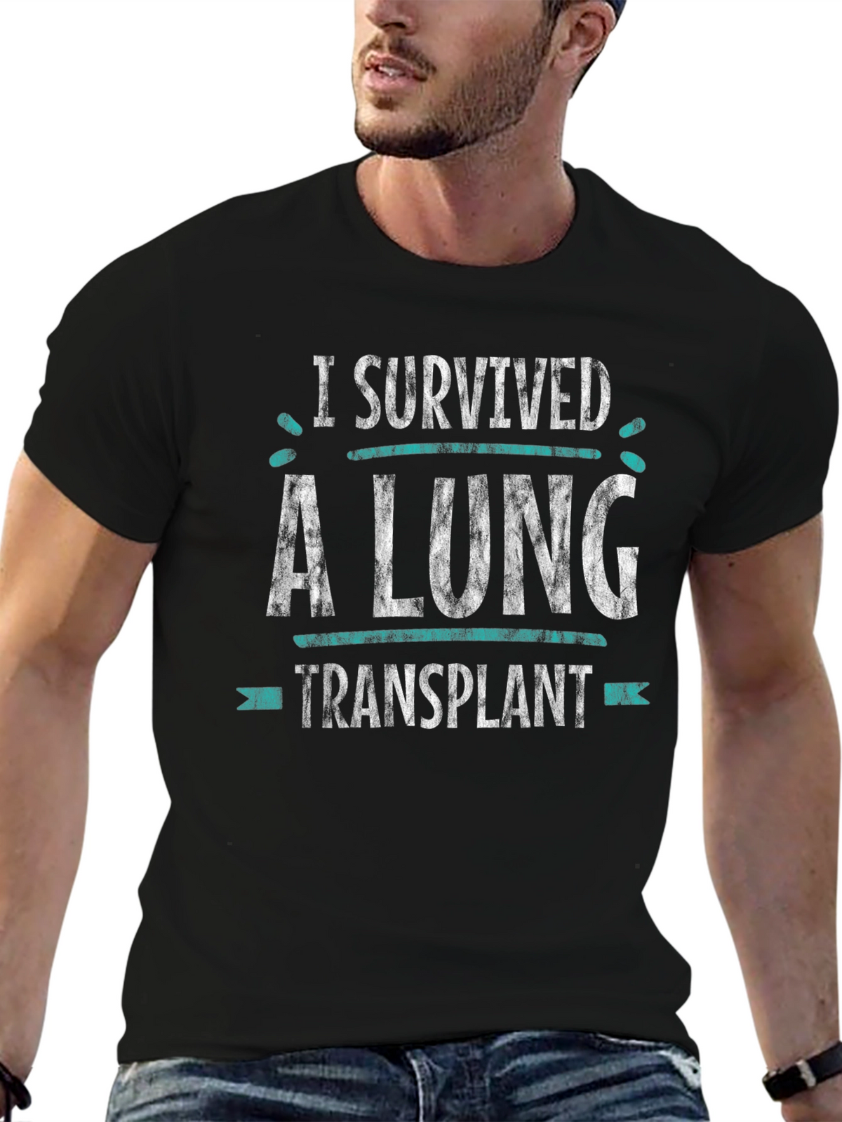 I Survived a Lung Transplant Graphic T-Shirt