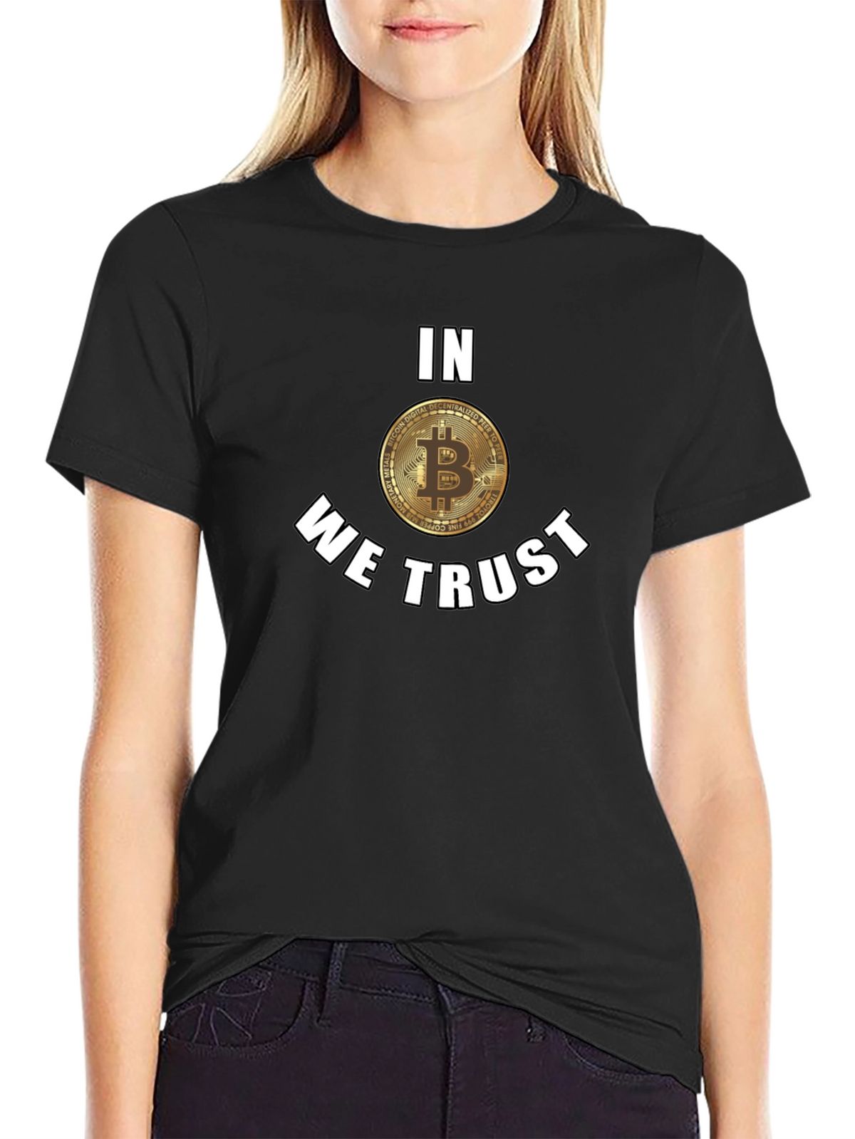 Bitcoin In We Trust Black T-Shirt