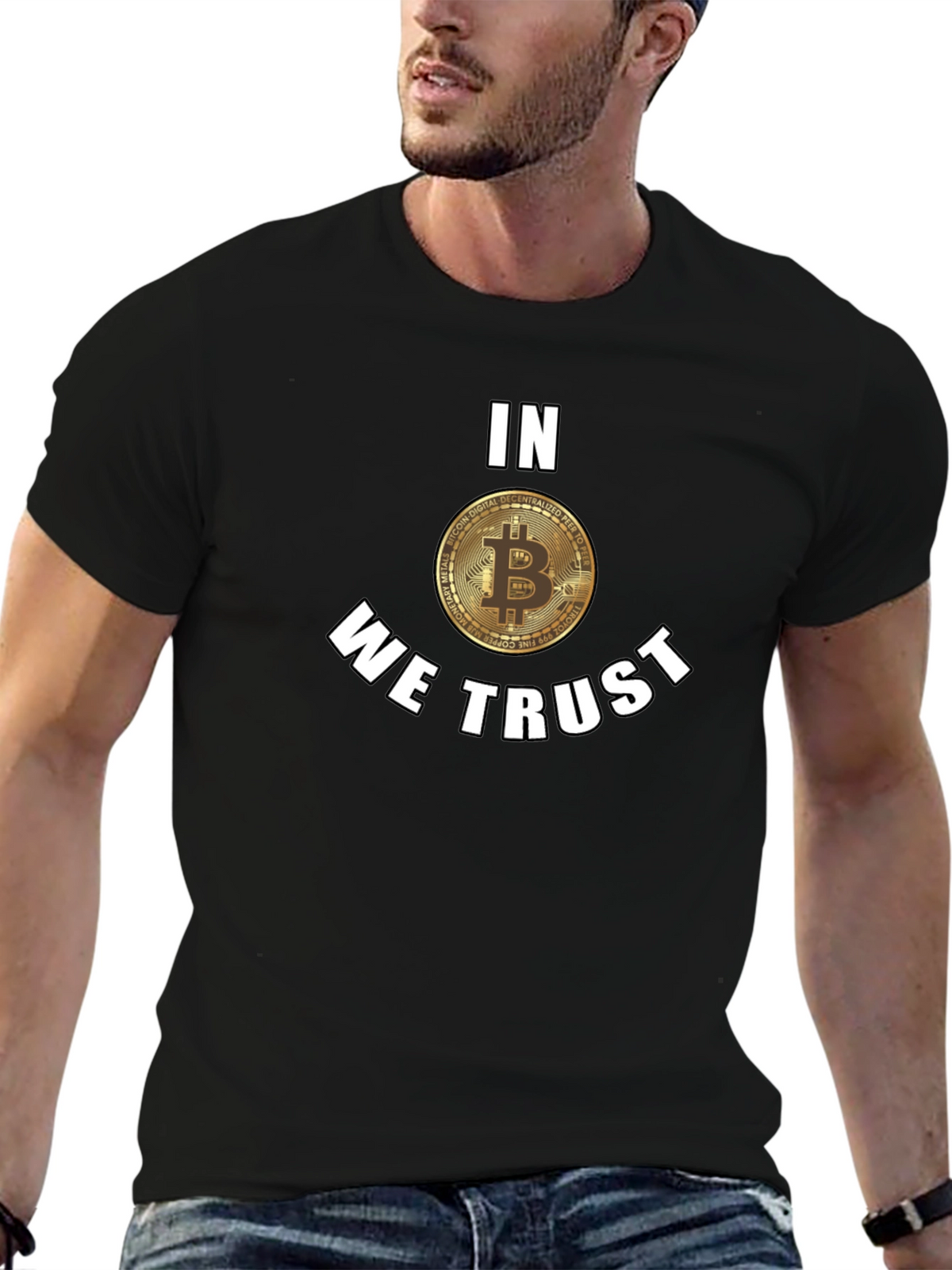 Bitcoin In We Trust Black T-Shirt