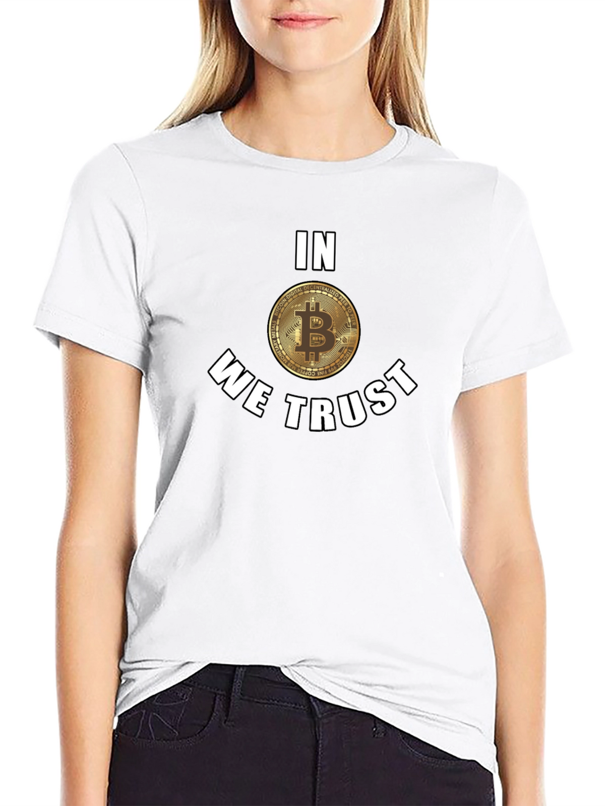Bitcoin In We Trust Black T-Shirt