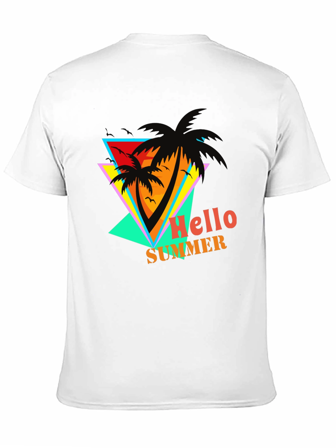 Hello Summer Retro Graphic T-Shirt