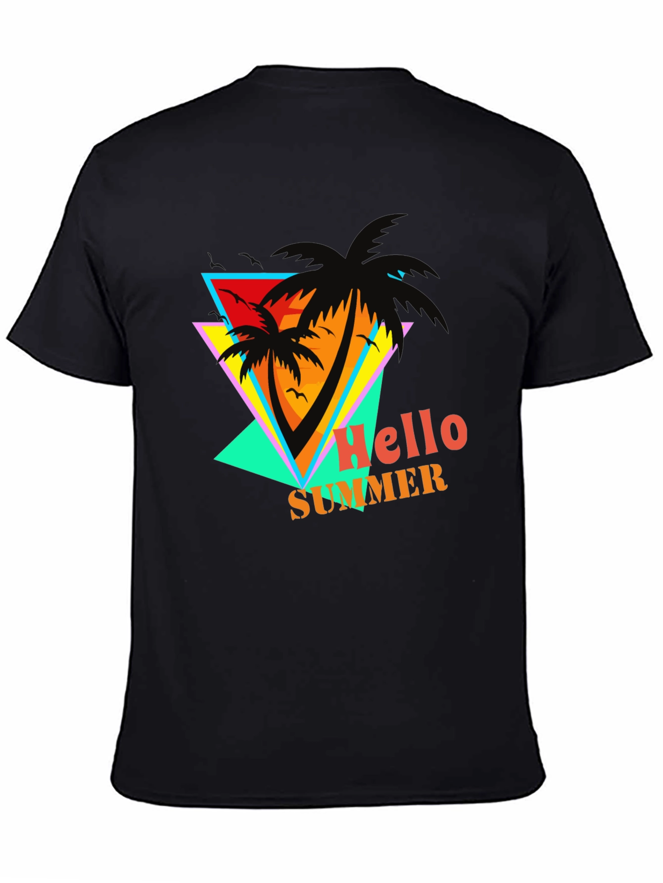 Hello Summer Retro Graphic T-Shirt