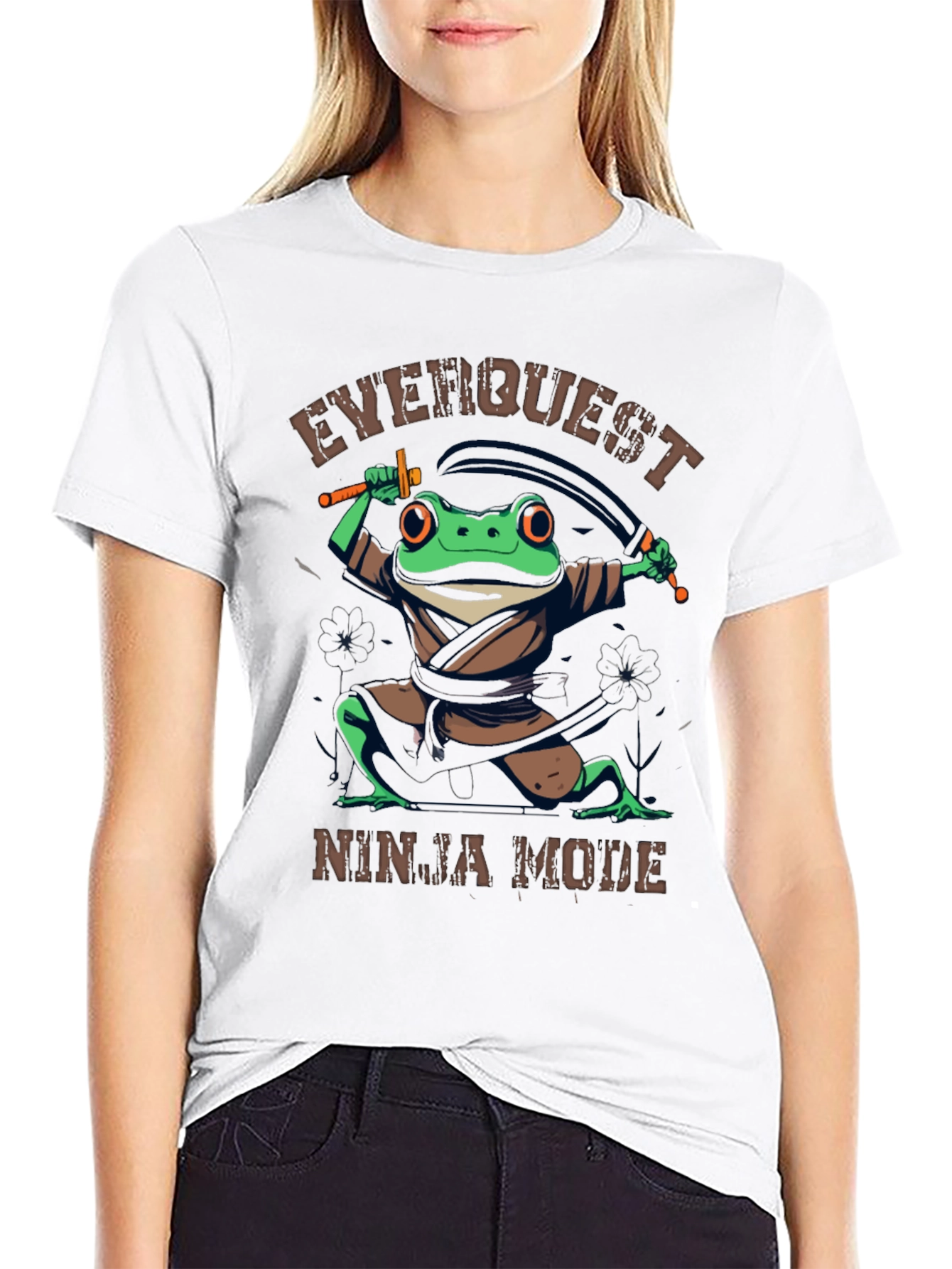 Everquest Ninja Mode Frog Graphic T-Shirt