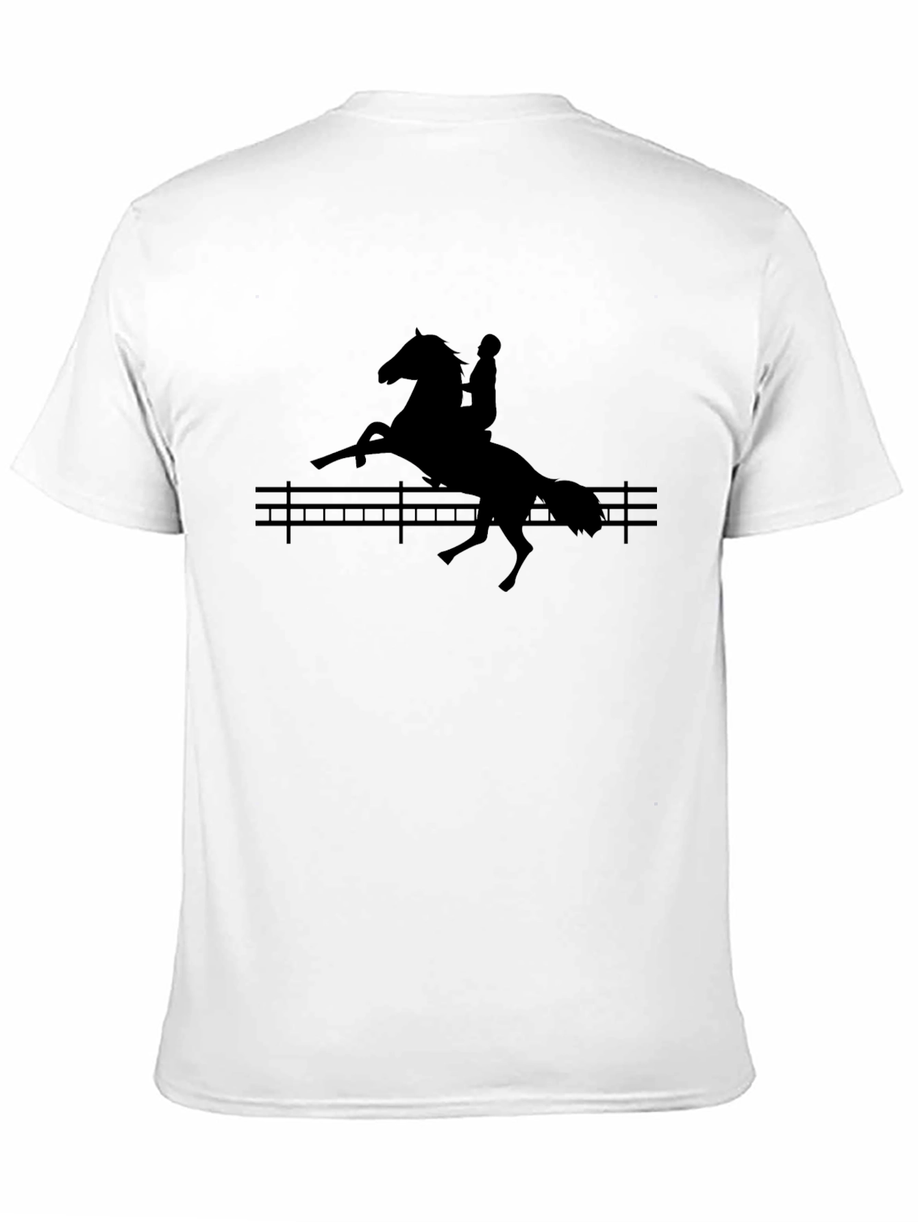 Equestrian Silhouette Black T-Shirt