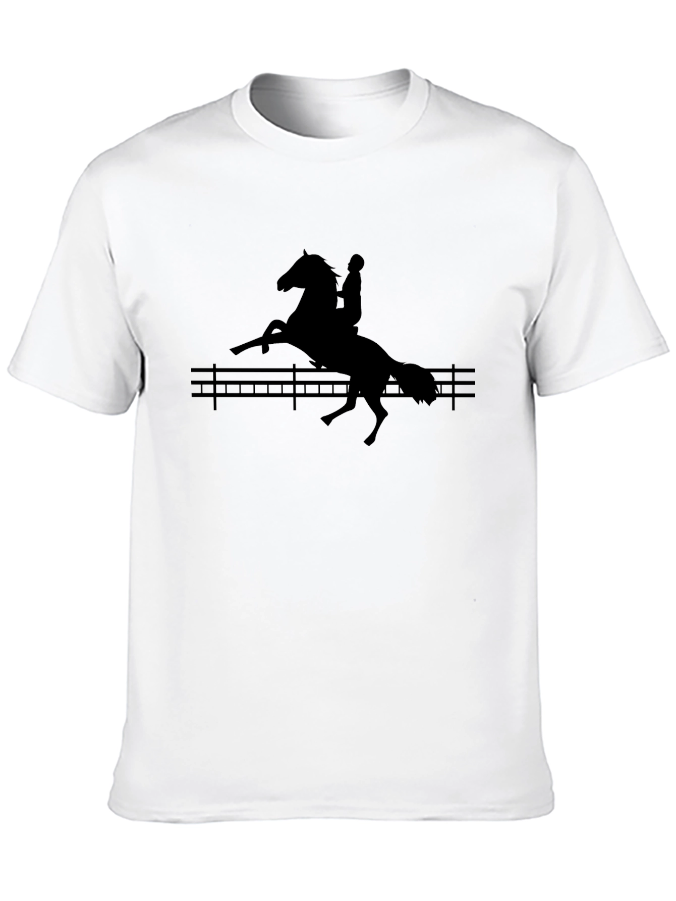 Equestrian Silhouette Black T-Shirt