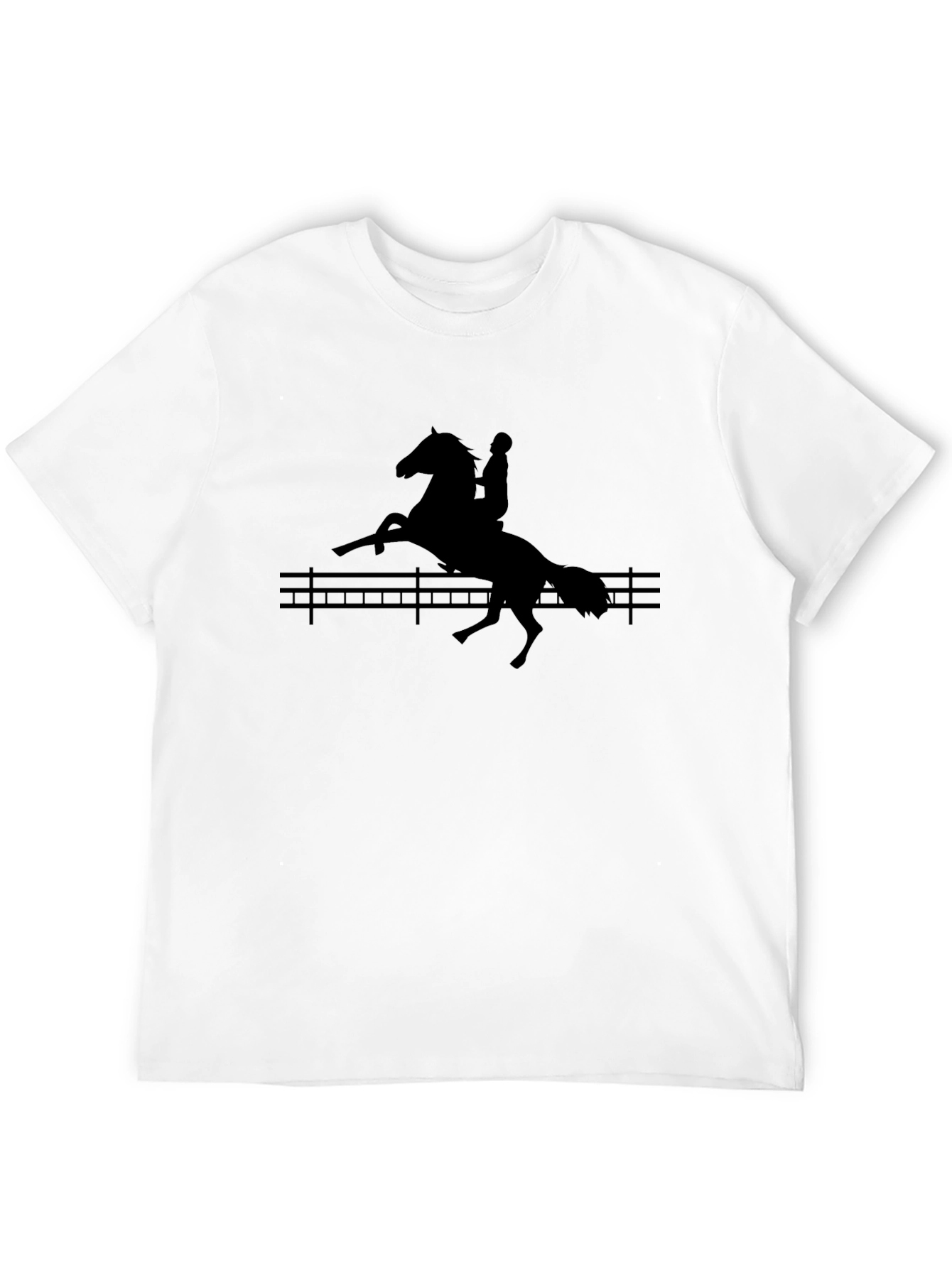 Equestrian Silhouette Black T-Shirt