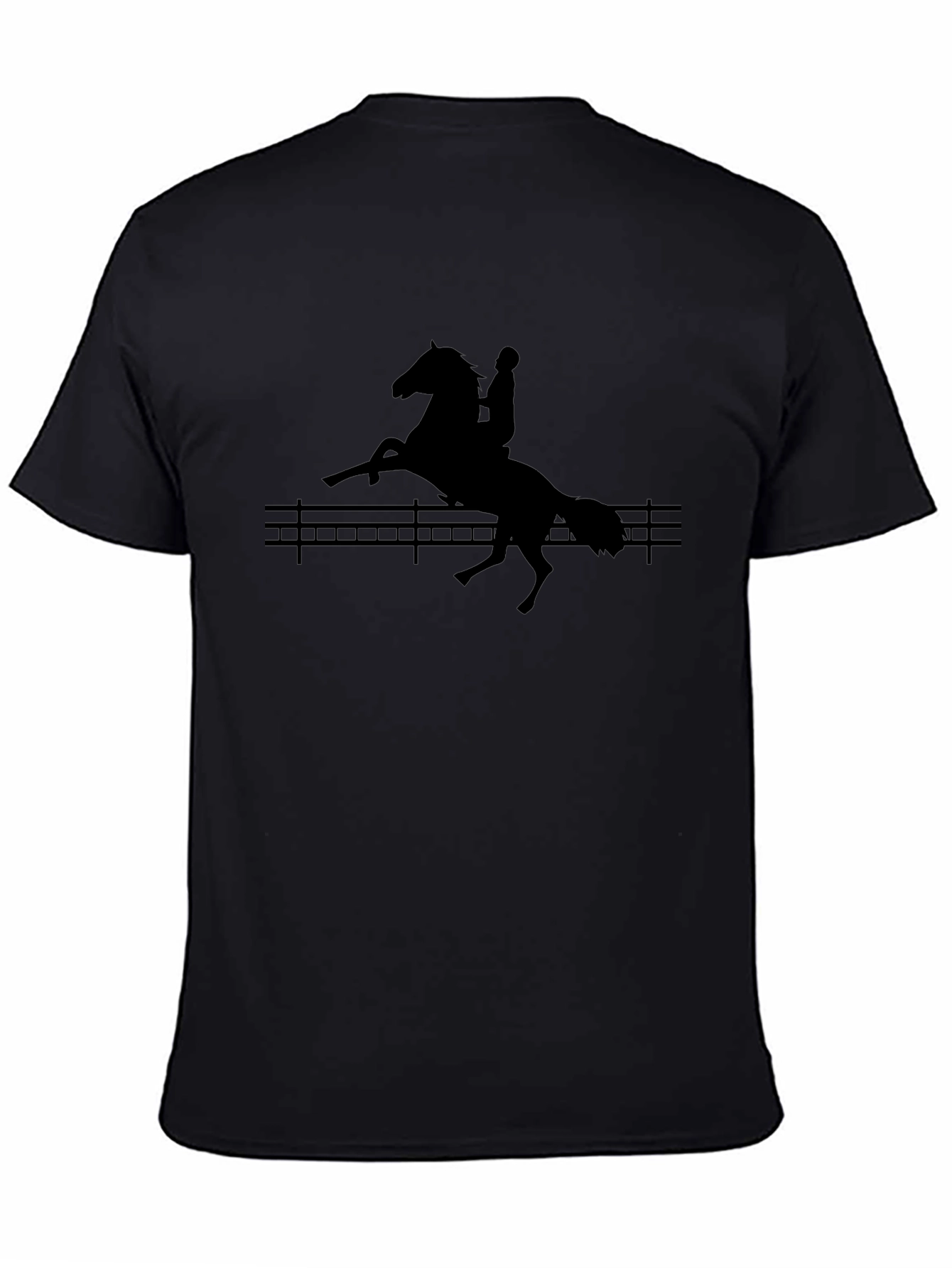 Equestrian Silhouette Black T-Shirt
