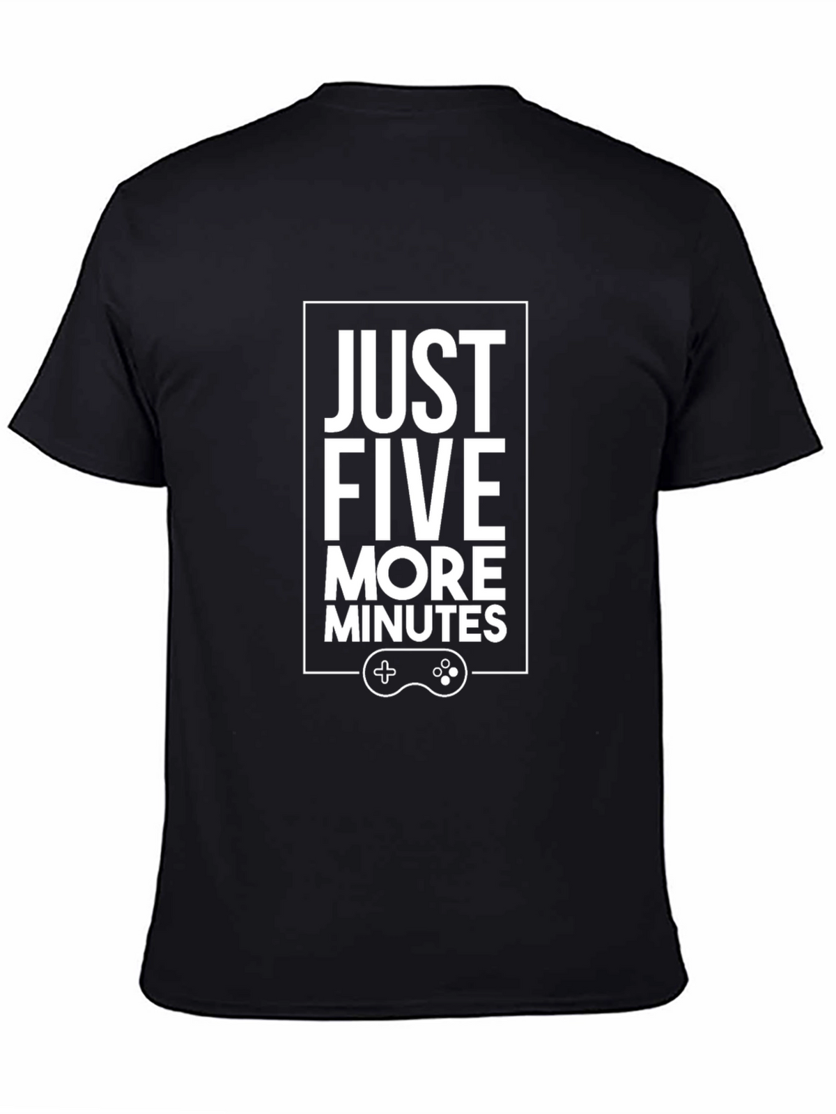 Just Five More Minutes Black Graphic Tee