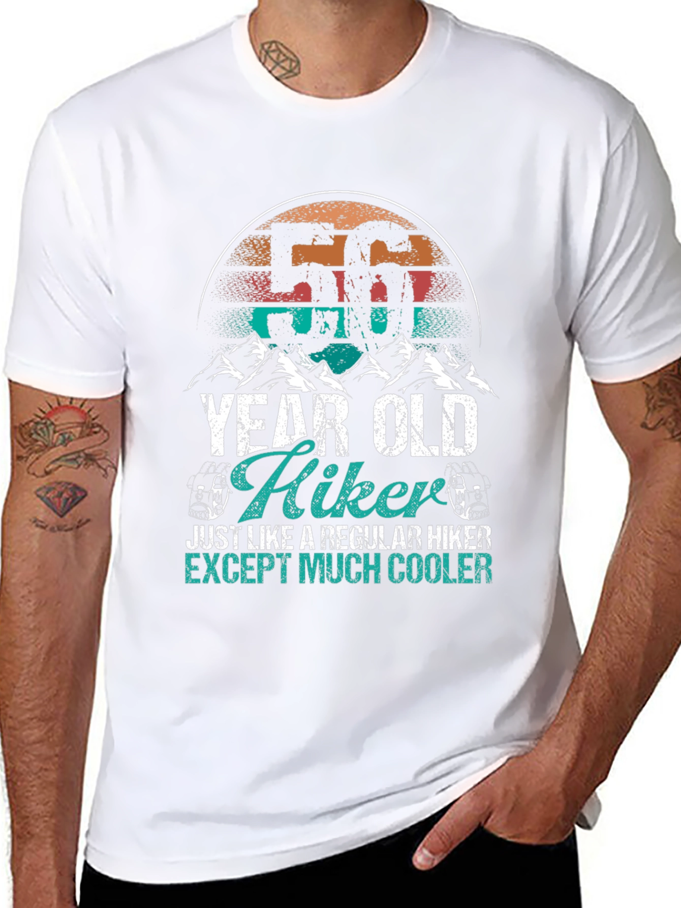 56 Year Old Hiker Graphic Tee
