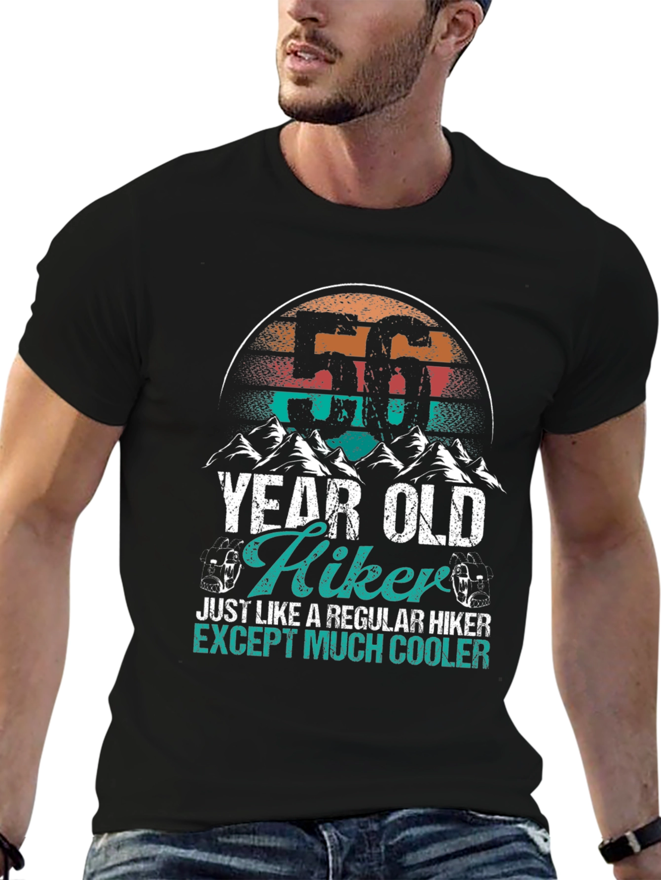 56 Year Old Hiker Graphic Tee