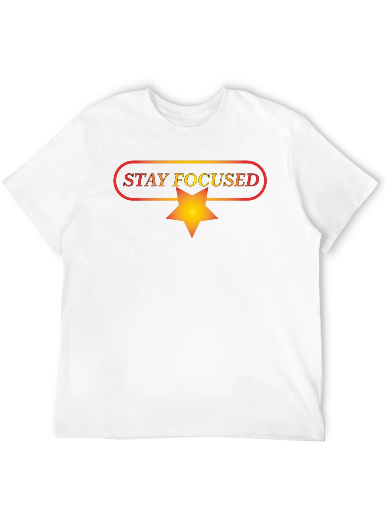 Stay Focused Black Graphic Tee