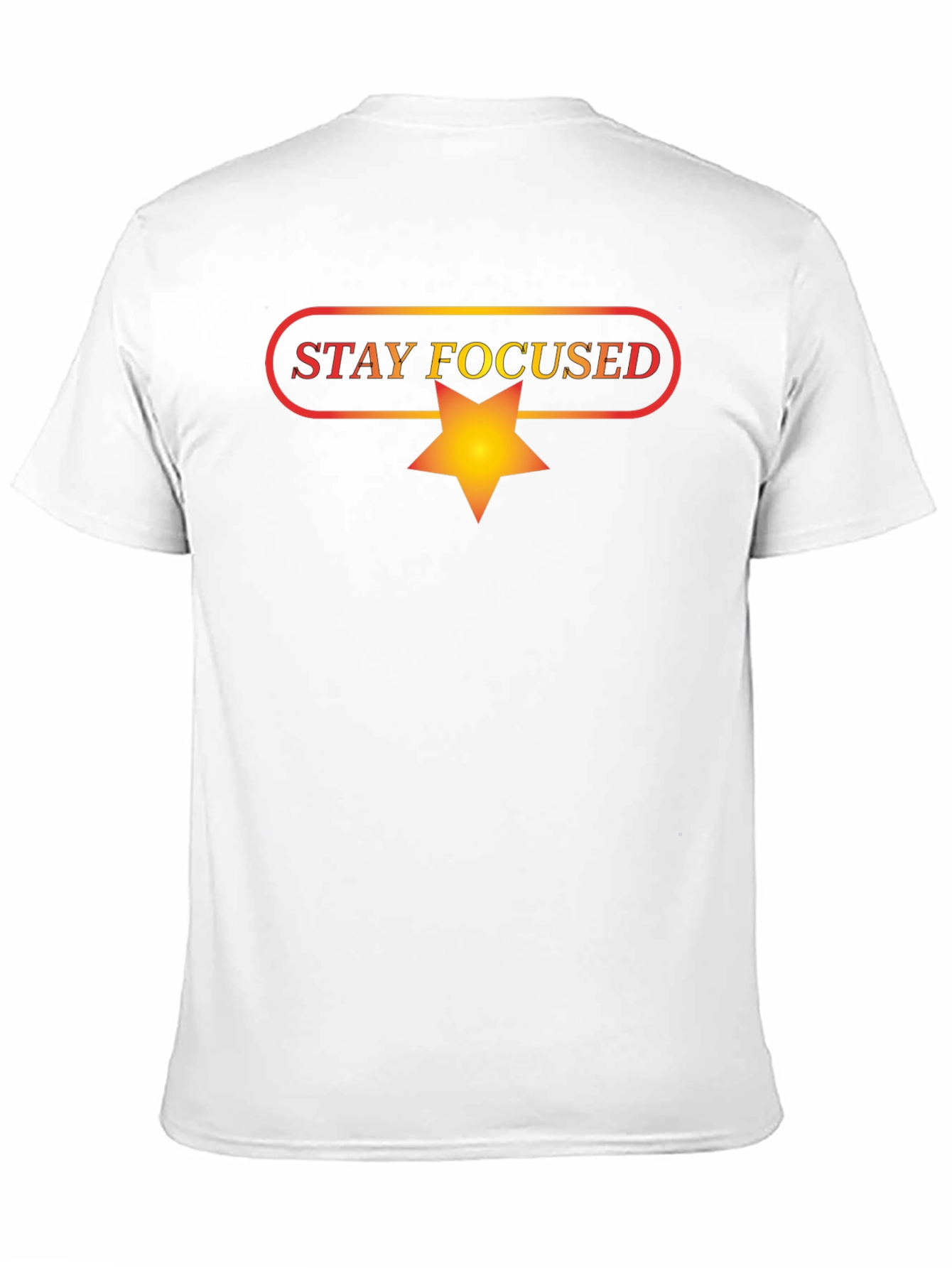Stay Focused Black Graphic Tee