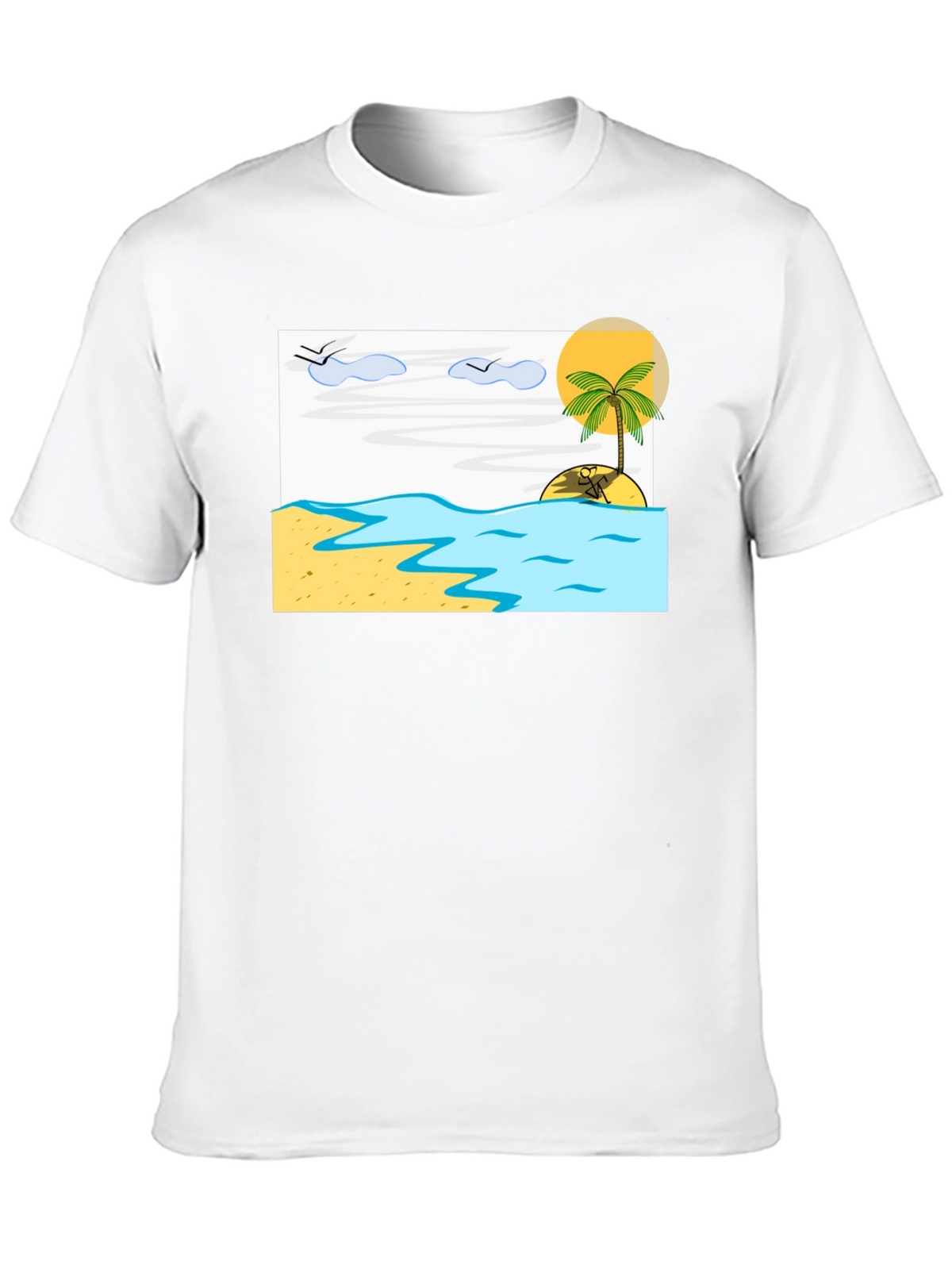 Island Beach T-Shirt - Relaxed Vacation Vibes