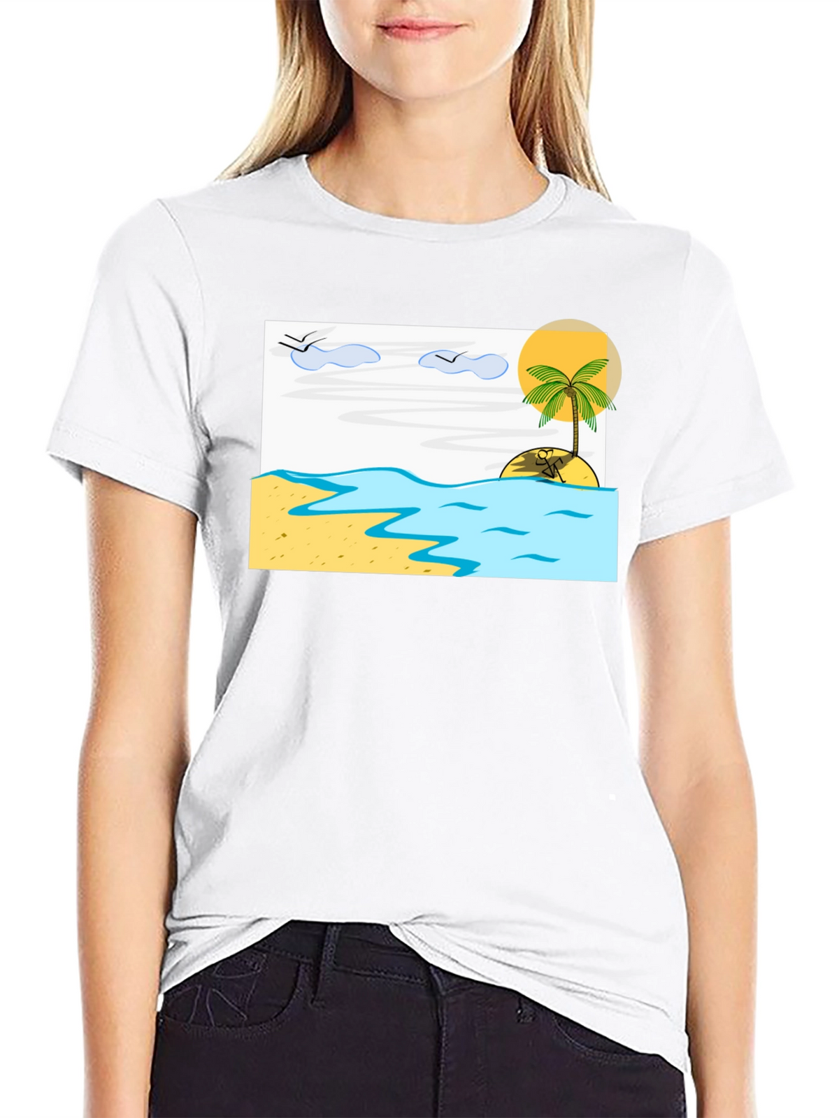 Island Beach T-Shirt - Relaxed Vacation Vibes