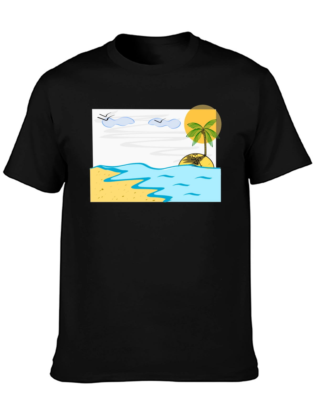 Island Beach T-Shirt - Relaxed Vacation Vibes