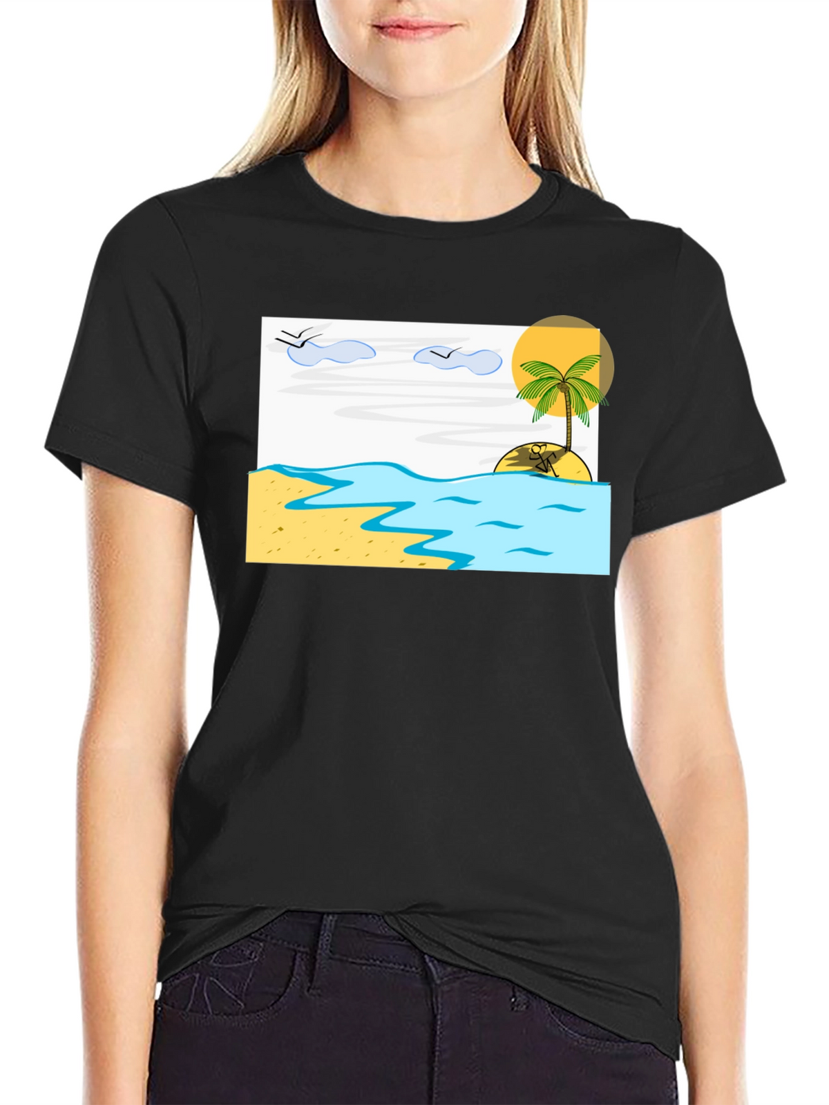 Island Beach T-Shirt - Relaxed Vacation Vibes