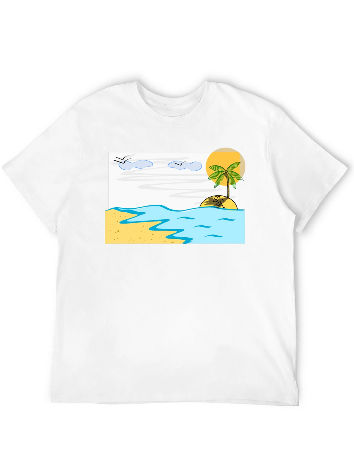 Island Beach T-Shirt - Relaxed Vacation Vibes