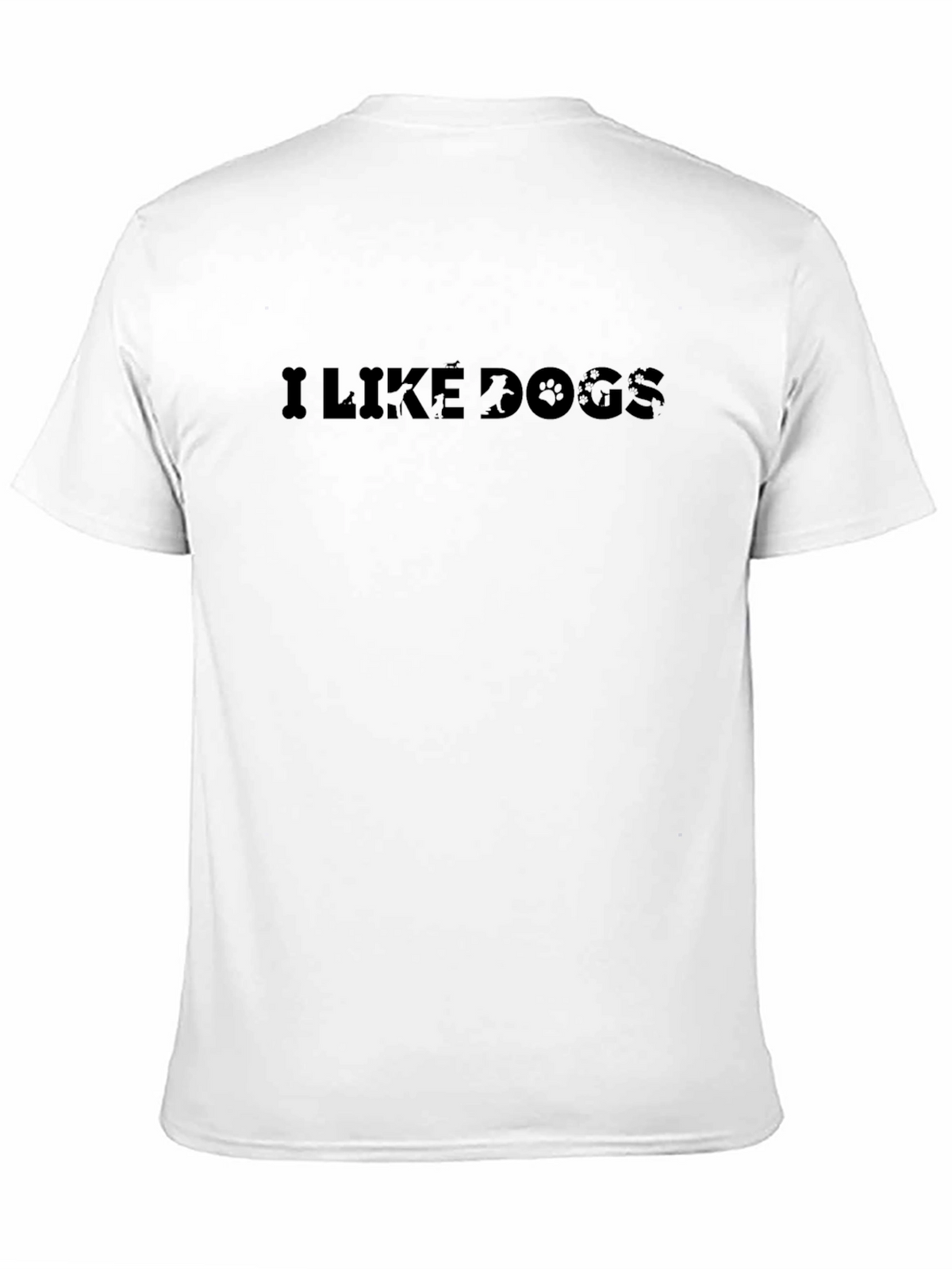 I Like Dogs Graphic Tee - Mens Black T-Shirt