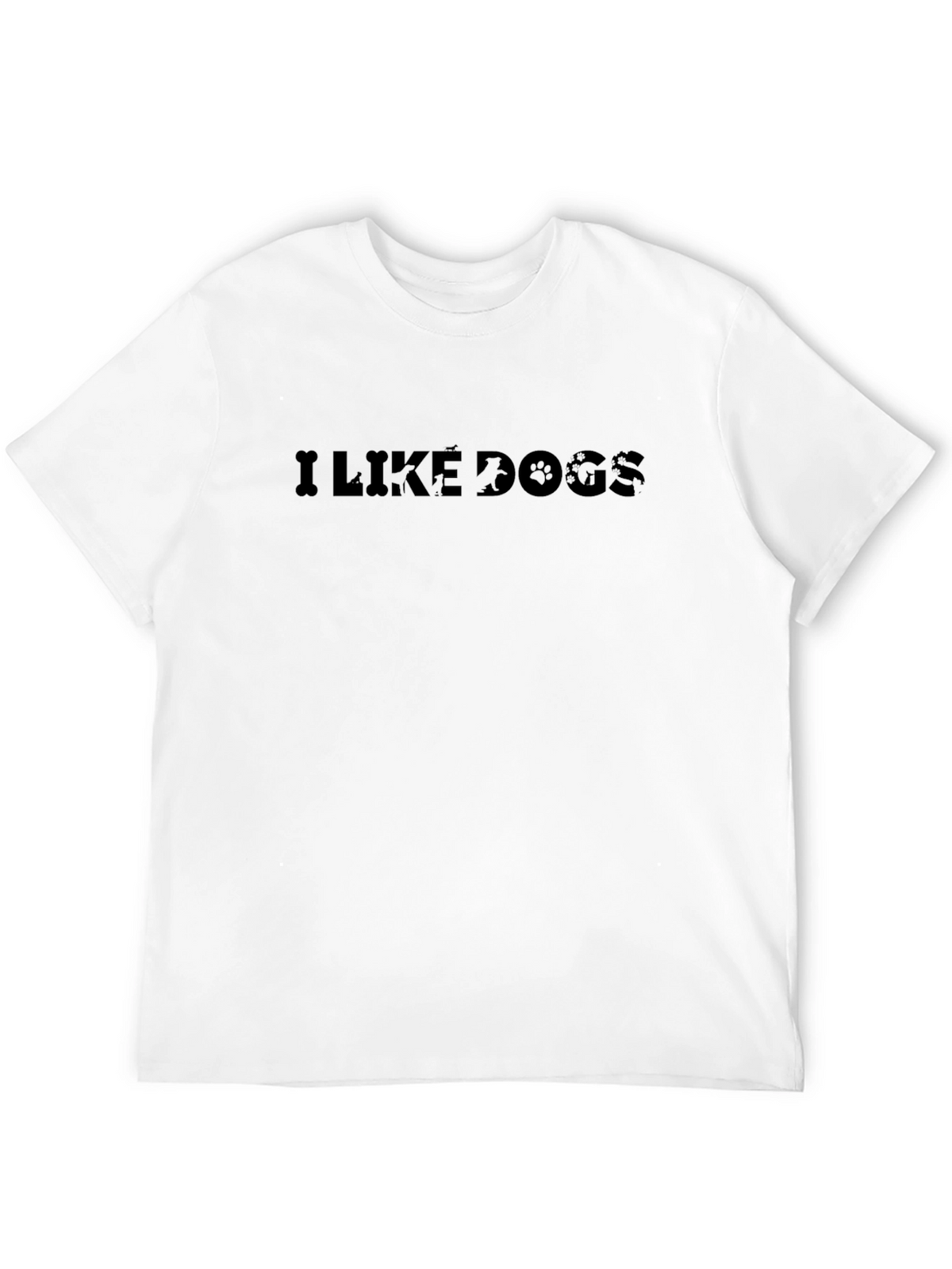 I Like Dogs Graphic Tee - Mens Black T-Shirt