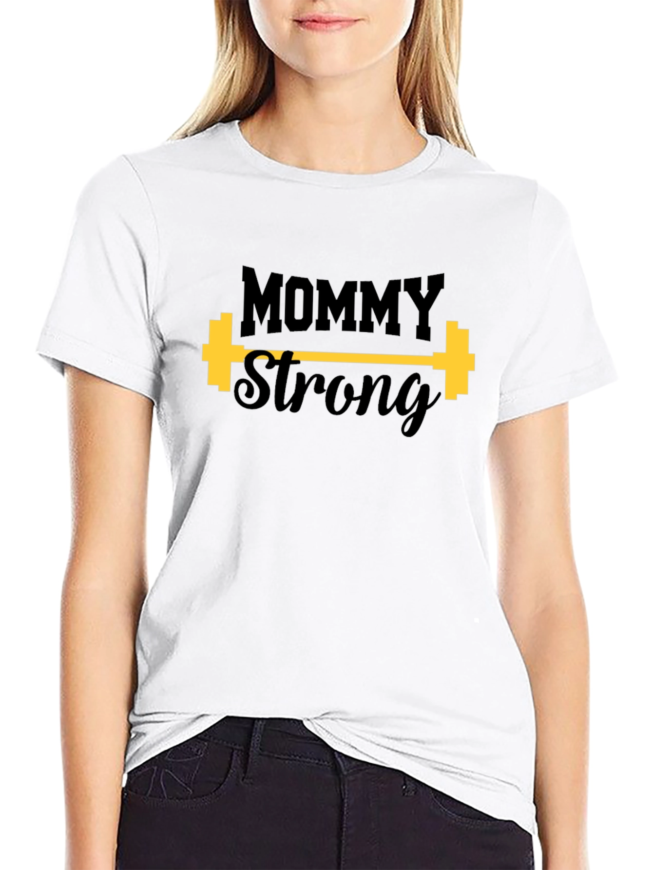 Mommy Strong Graphic T-Shirt - Fitness Apparel