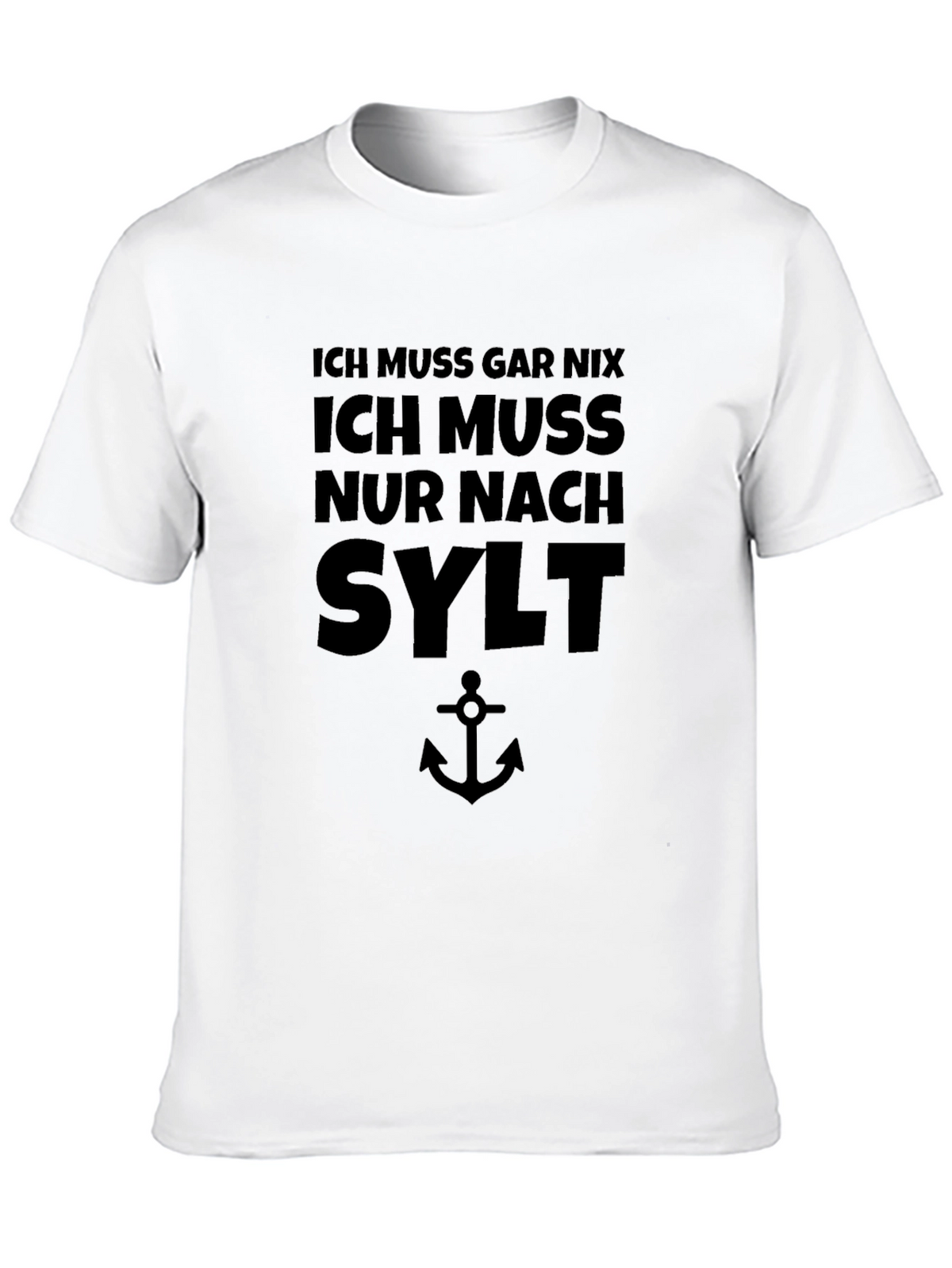 Ich Muss Nach Sylt Mens Black T-Shirt