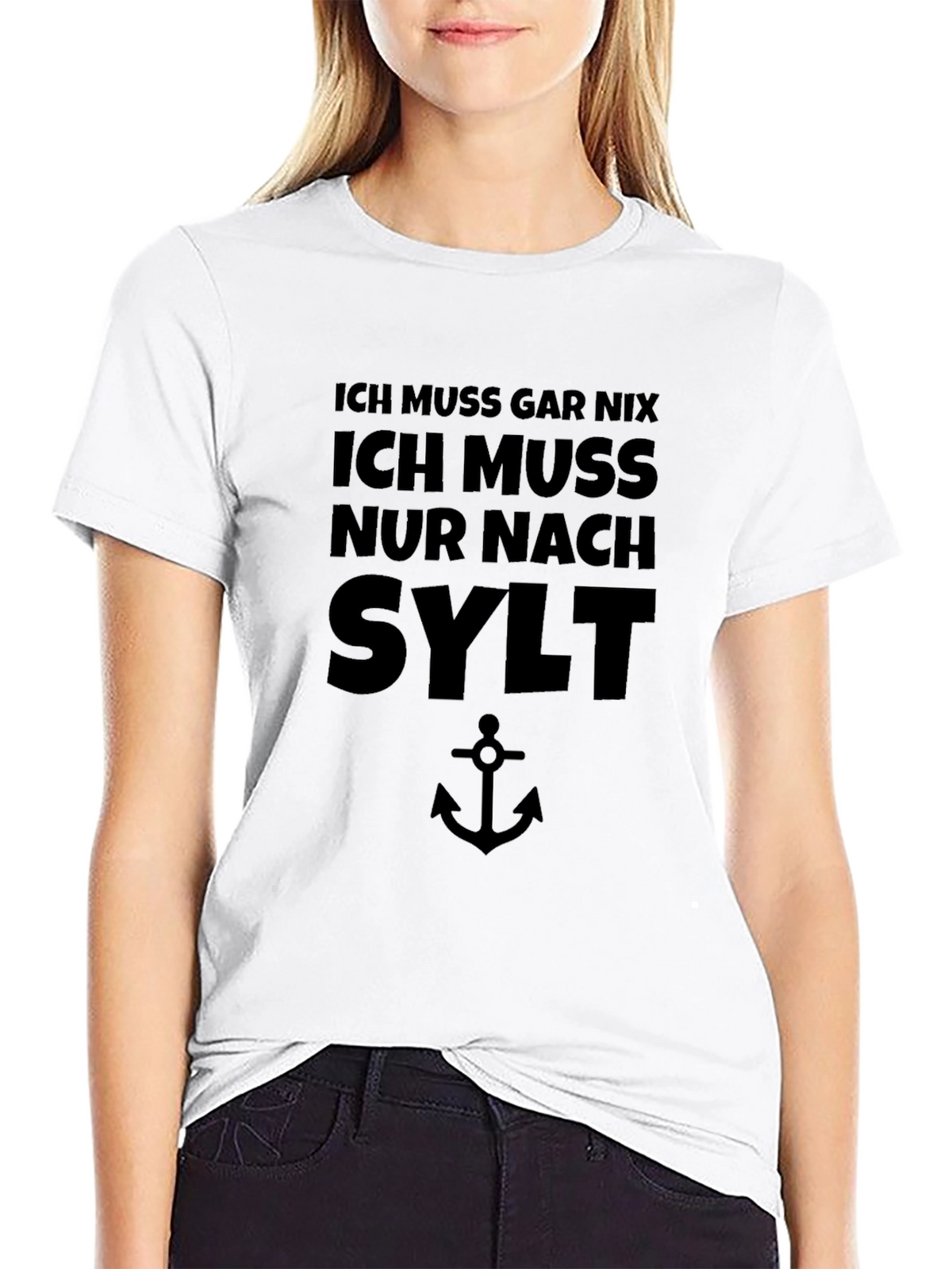 Ich Muss Nach Sylt Mens Black T-Shirt