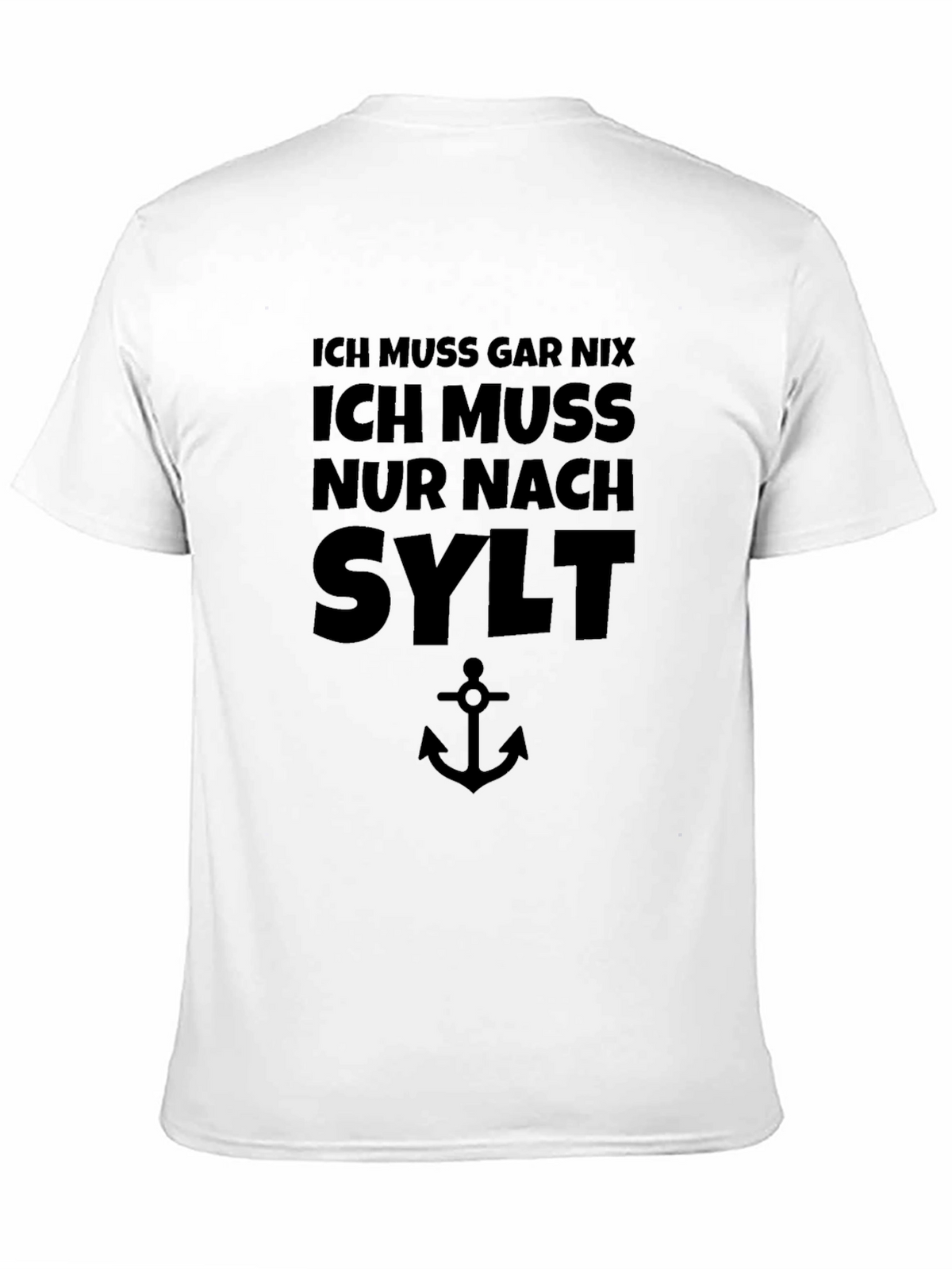 Ich Muss Nach Sylt Mens Black T-Shirt