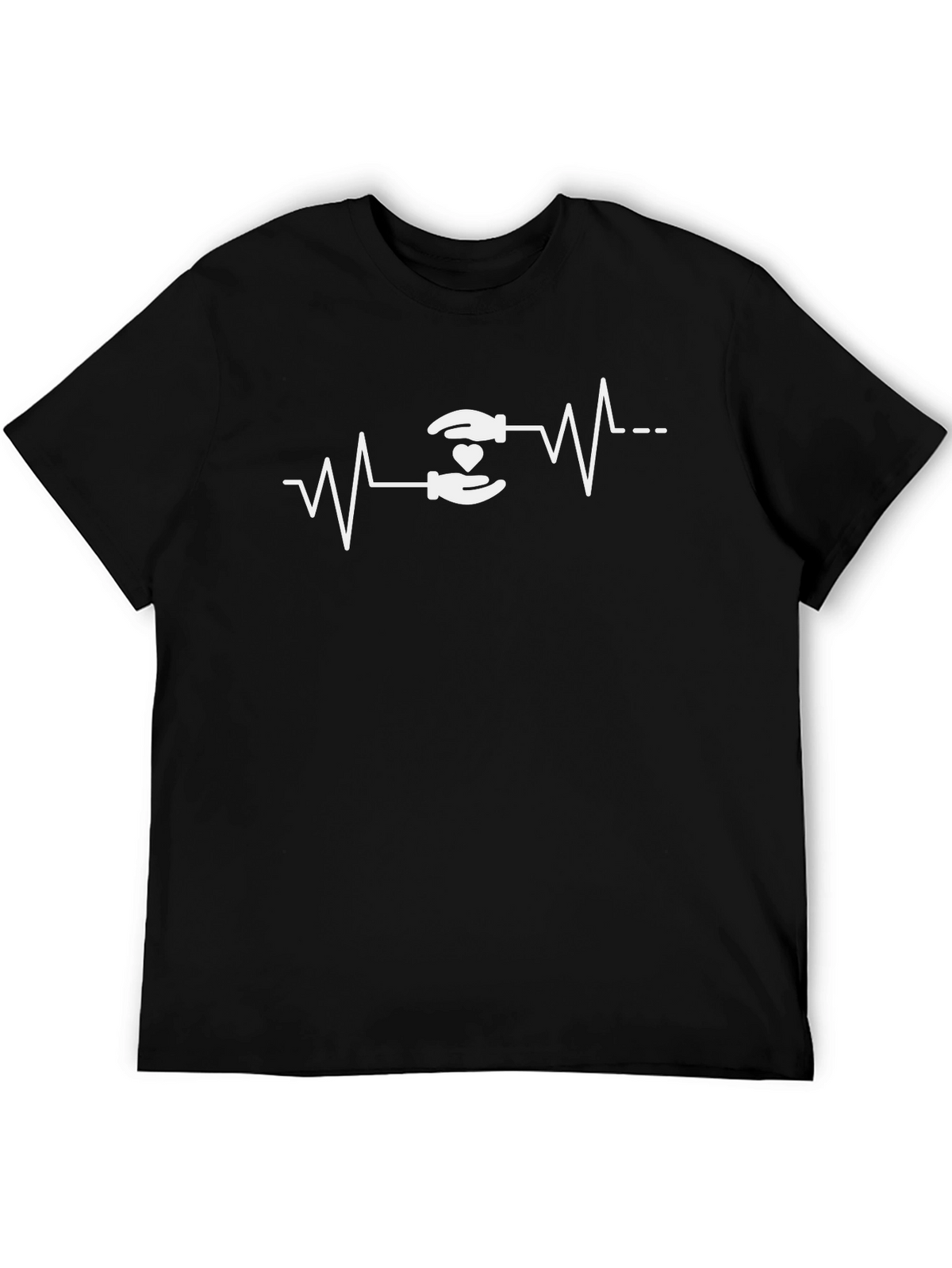 Heartbeat Love Hands Graphic Tee