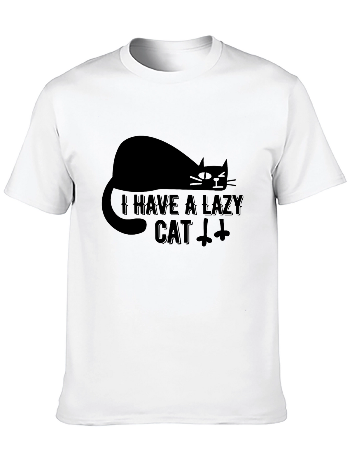 Lazy Cat Graphic T-Shirt - Comfortable & Stylish