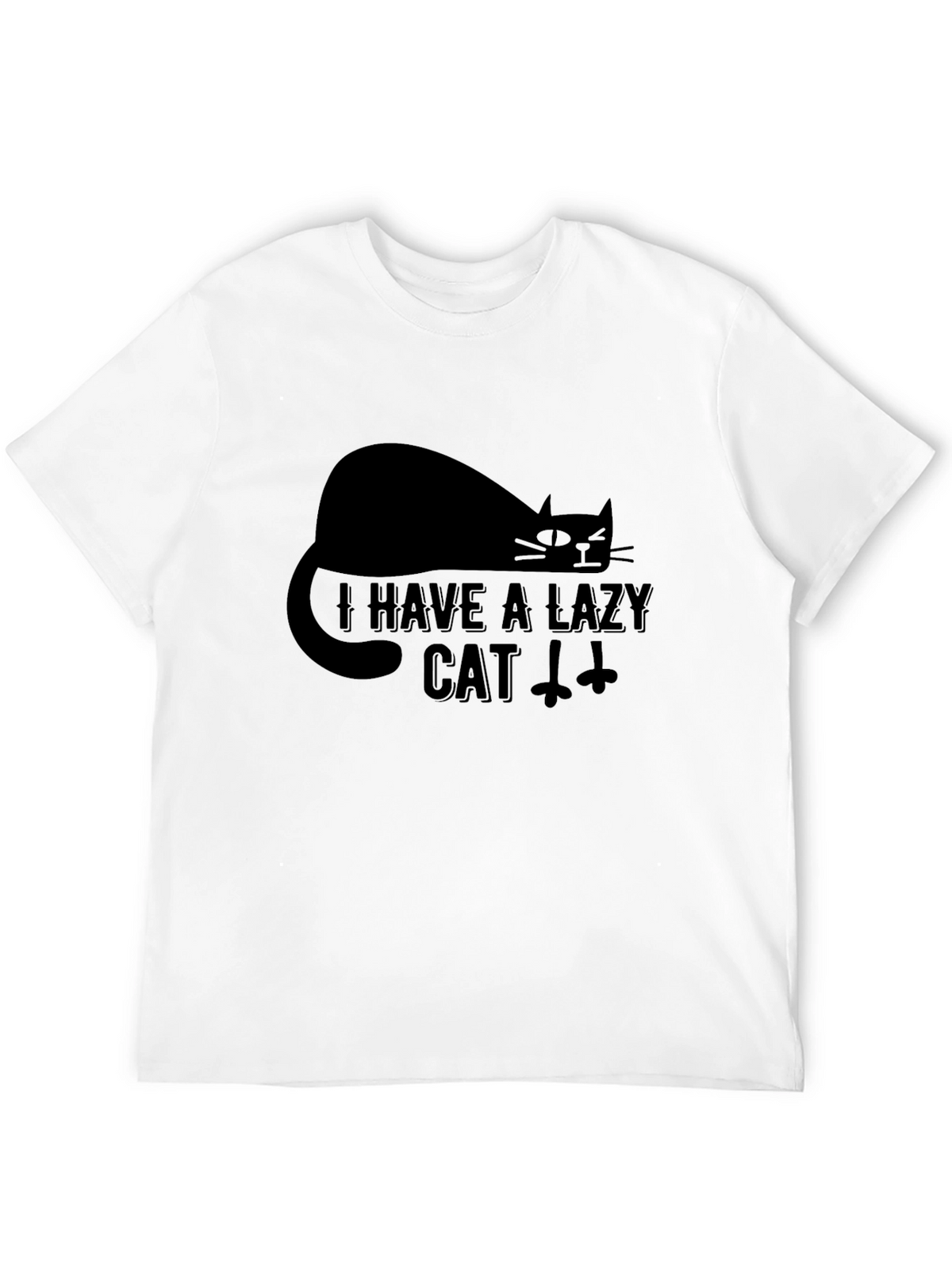 Lazy Cat Graphic T-Shirt - Comfortable & Stylish