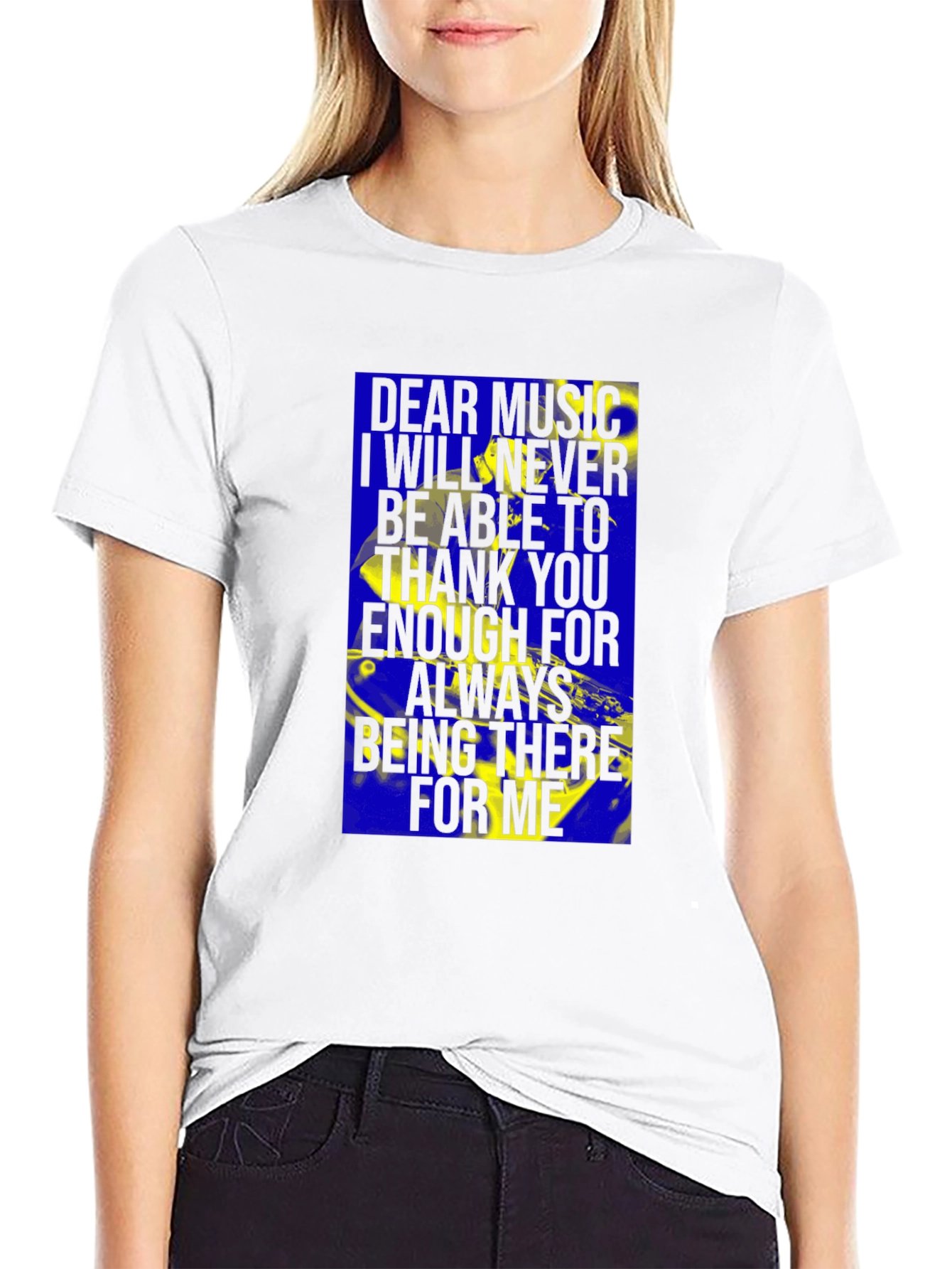 Dear Music Graphic T-Shirt - Comfort Fit